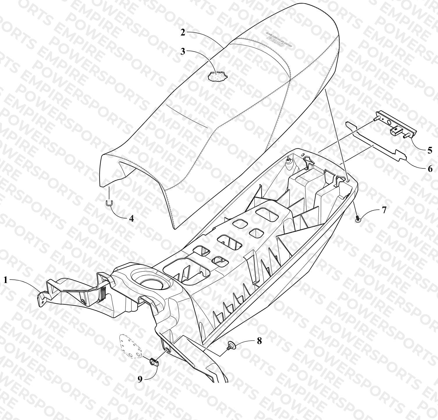 SEAT AND TAILLIGHT ASSEMBLY