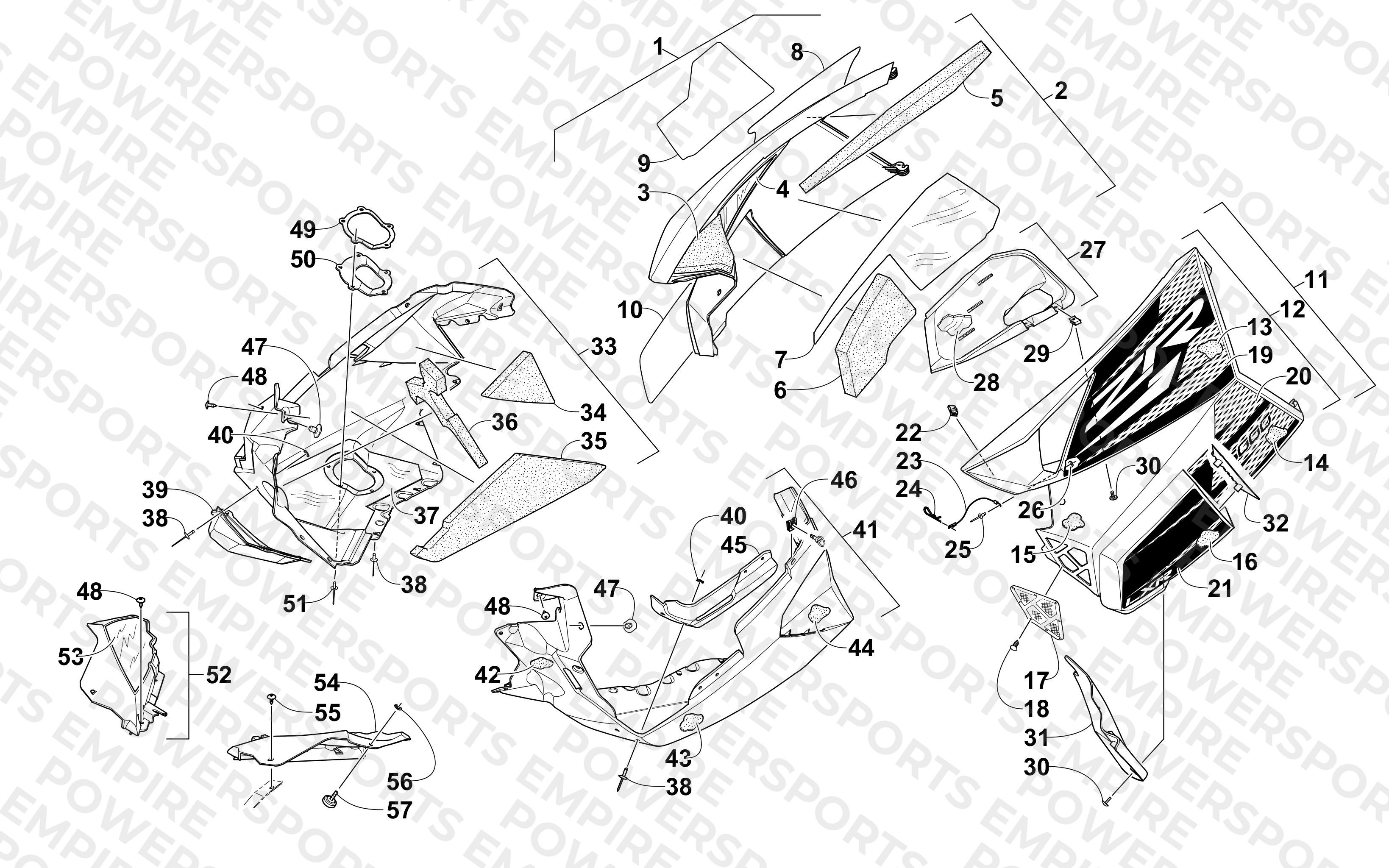 SKID PLATE AND SIDE PANEL ASSEMBLY