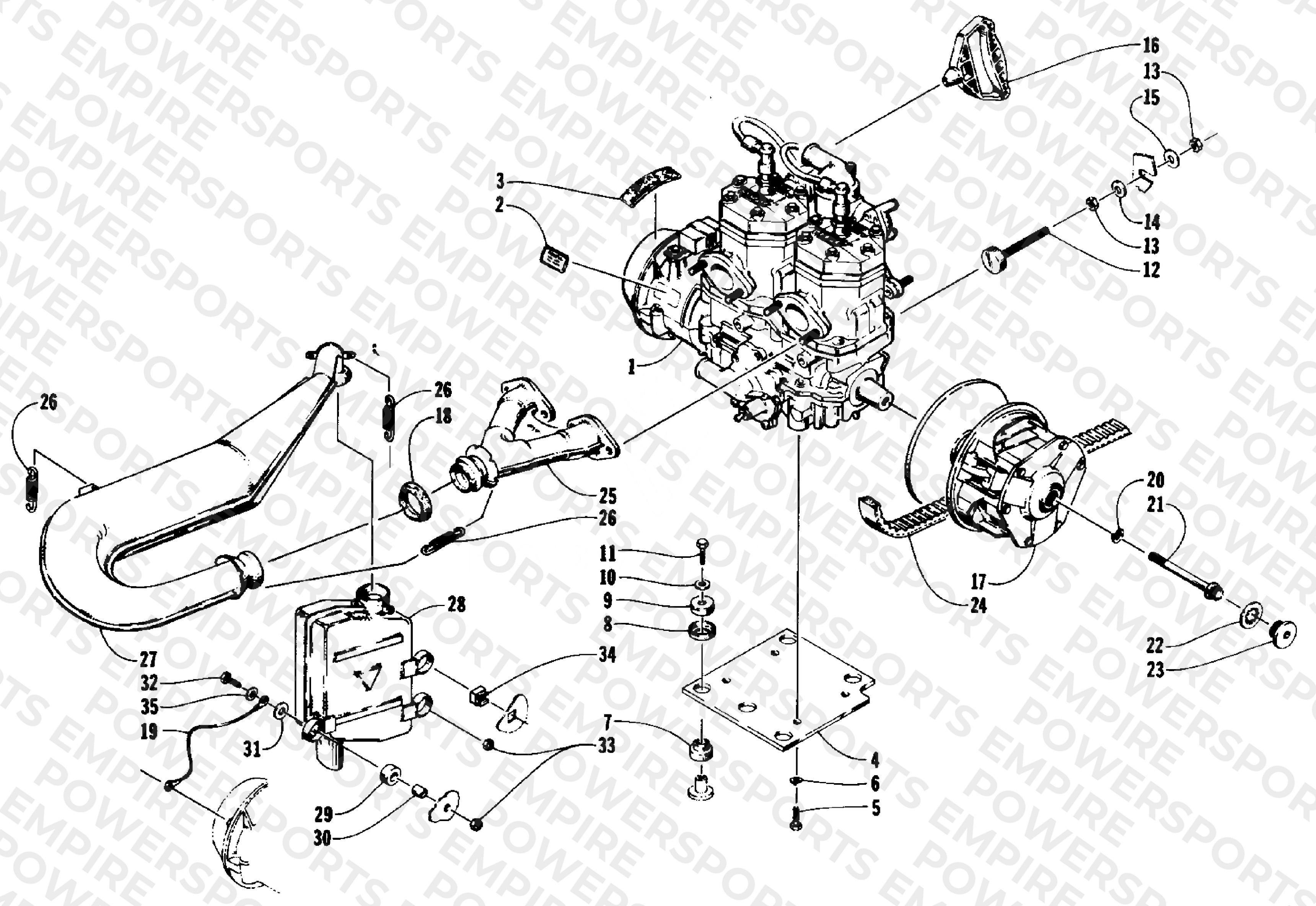 ENGINE AND RELATED PARTS
