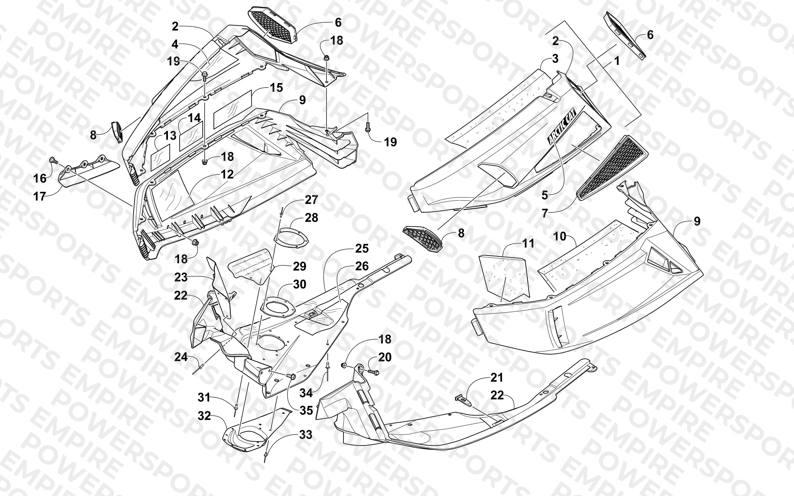 SKID PLATE AND SIDE PANEL ASSEMBLY