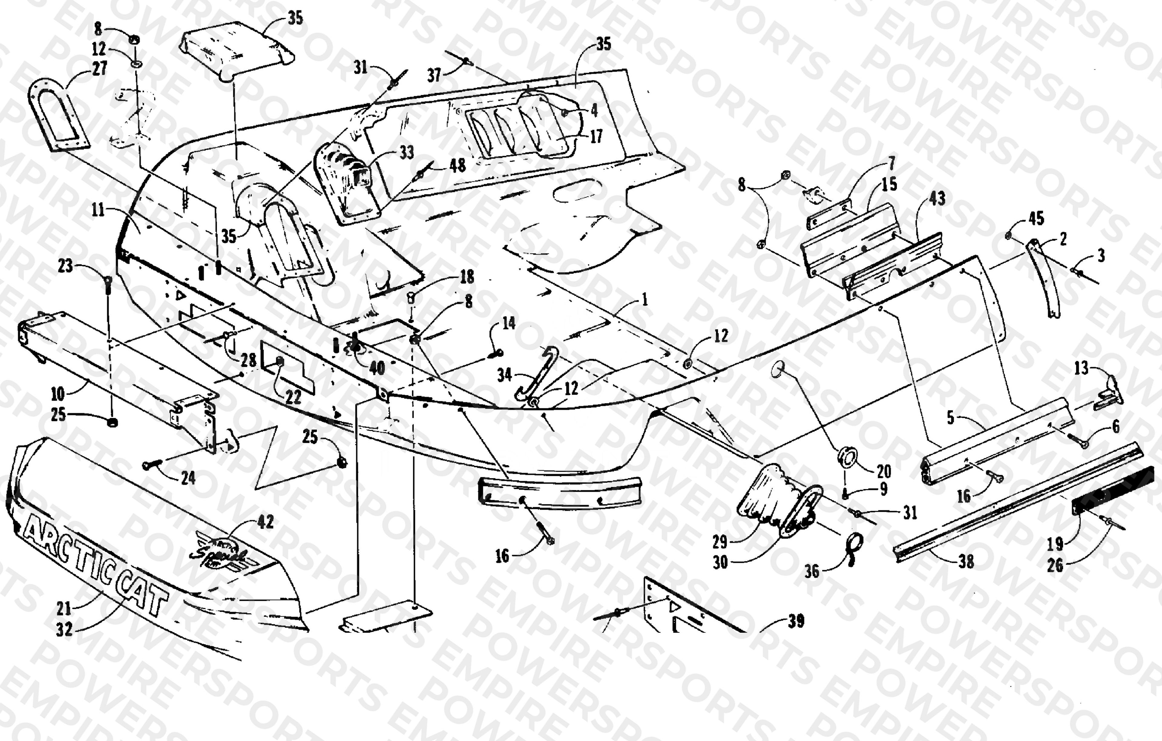 BELLY PAN AND NOSE CONE ASSEMBLIES