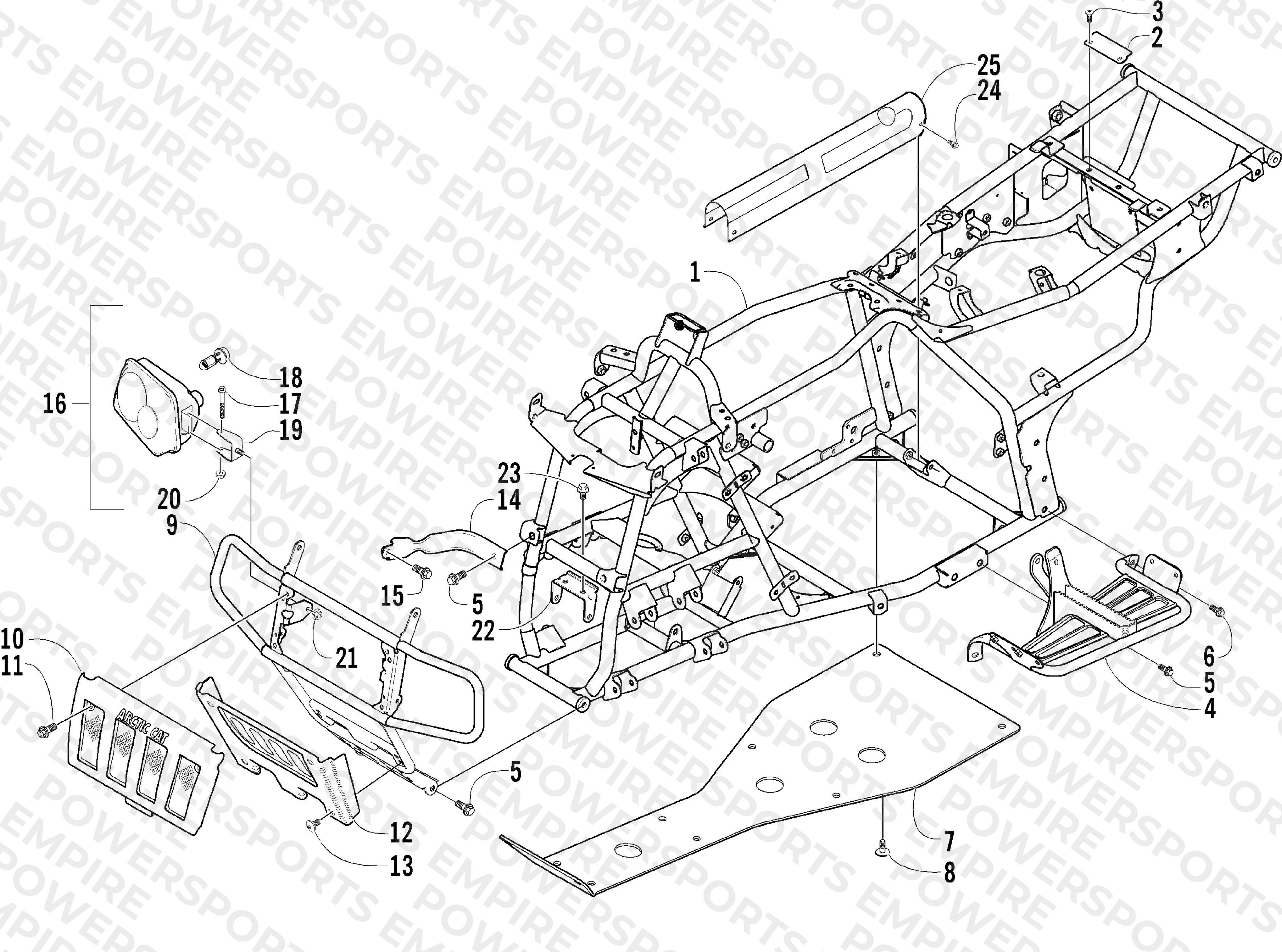 FRAME AND RELATED PARTS