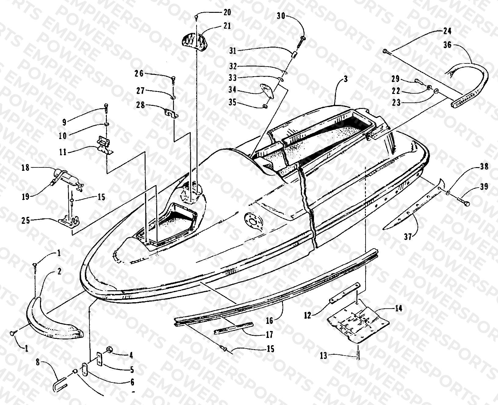 HULL AND RELATED PARTS ASSEMBLY