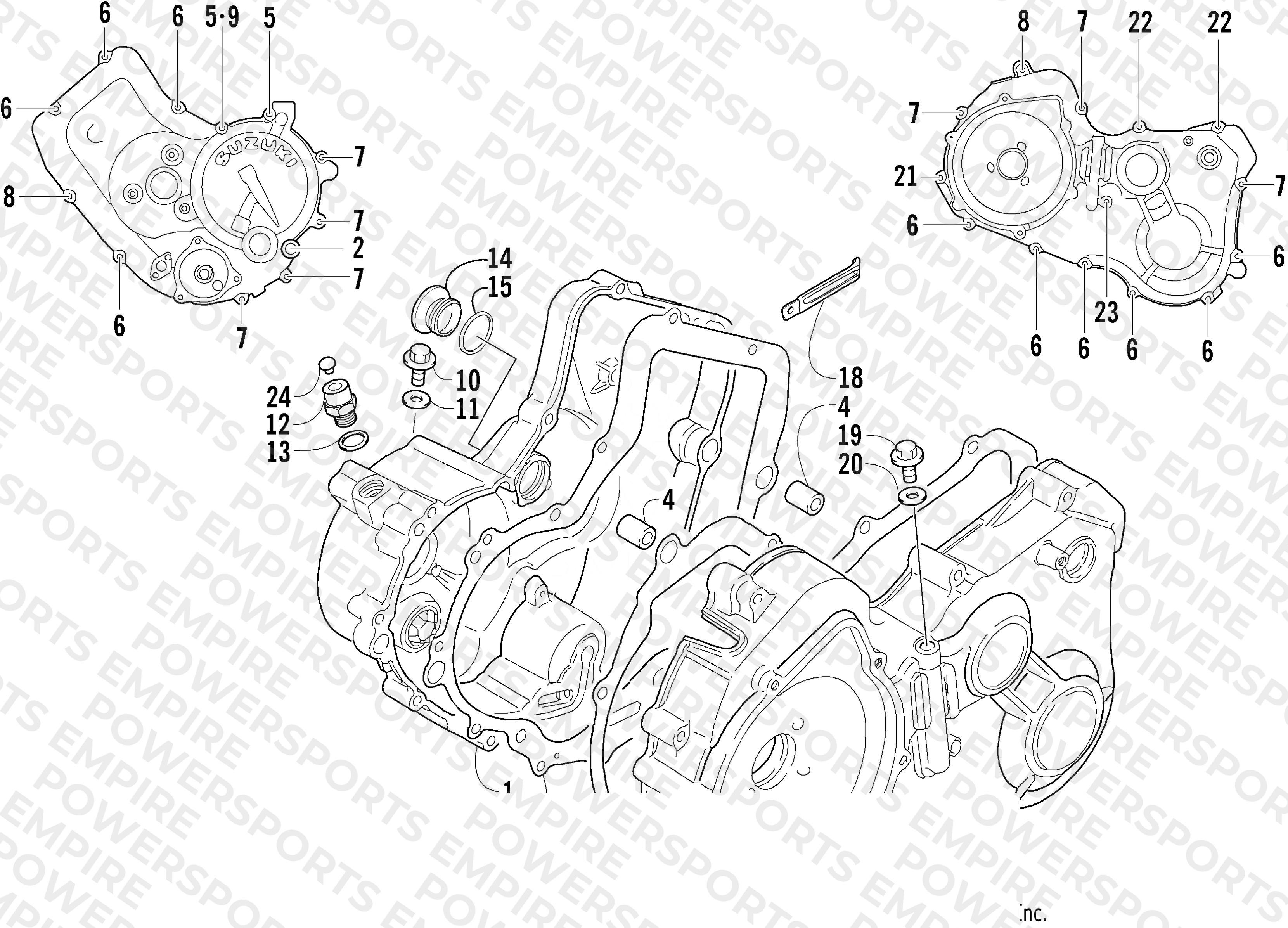 CRANKCASE COVER ASSEMBLY