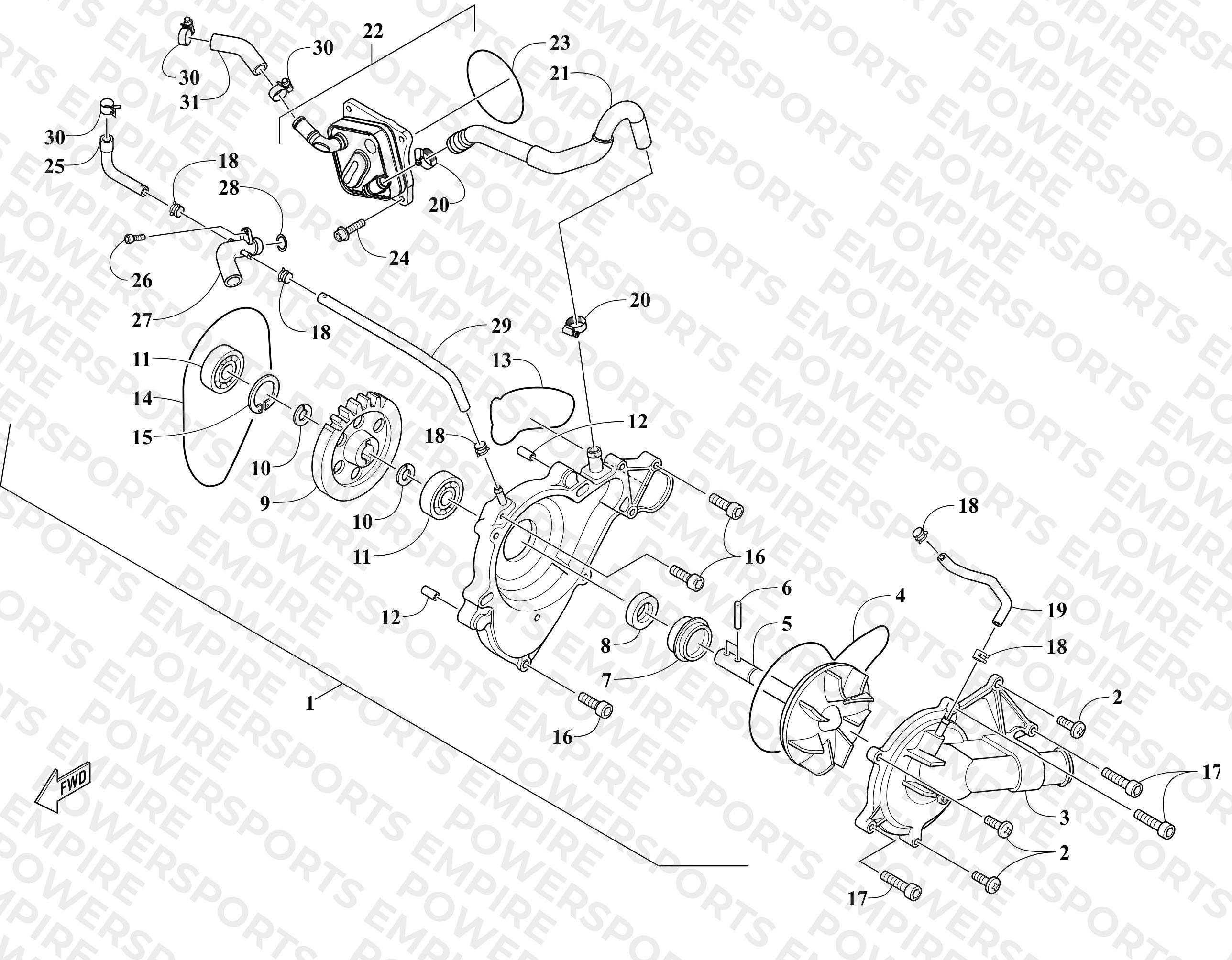 WATER PUMP ASSEMBLY