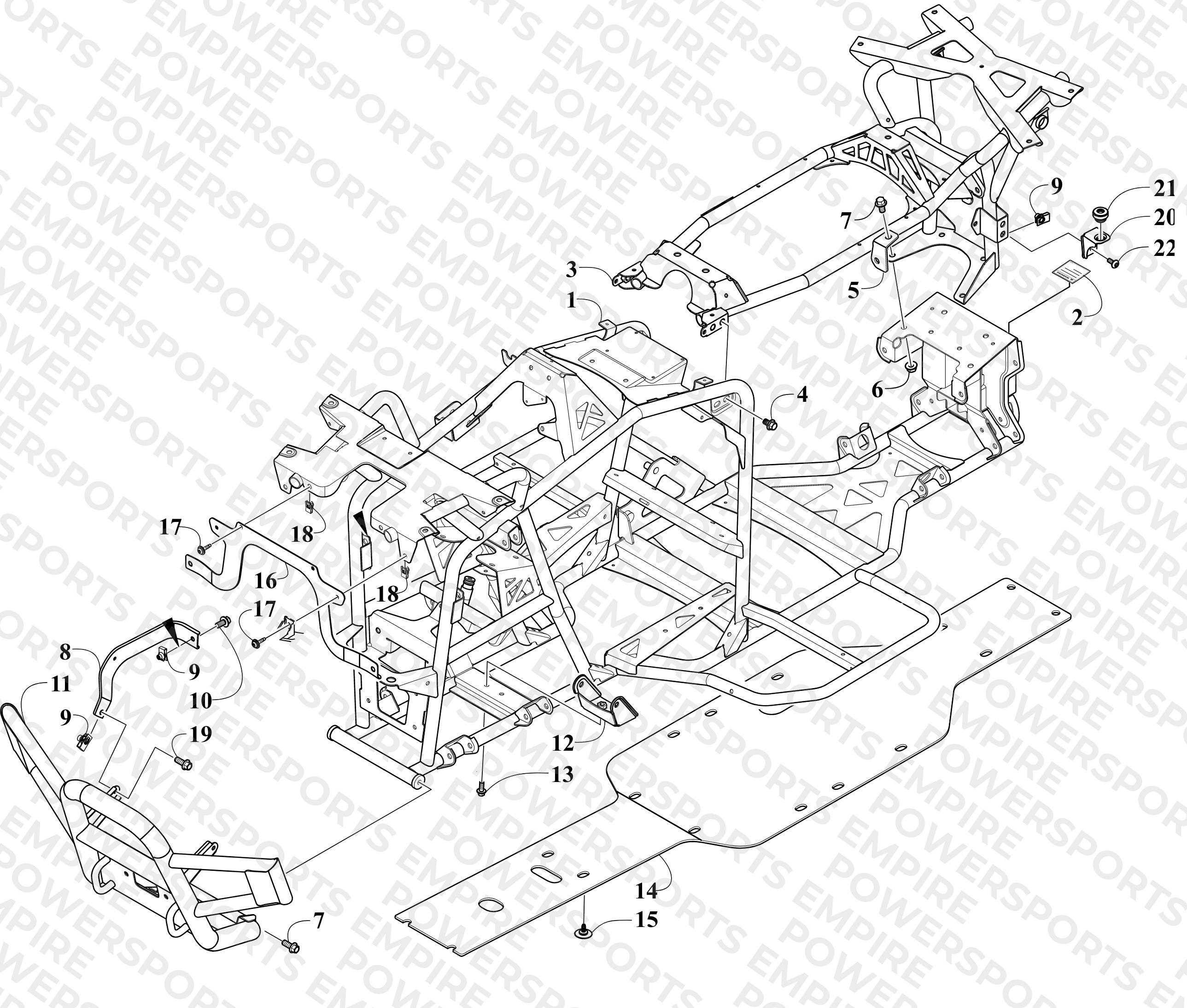 FRAME AND RELATED PARTS