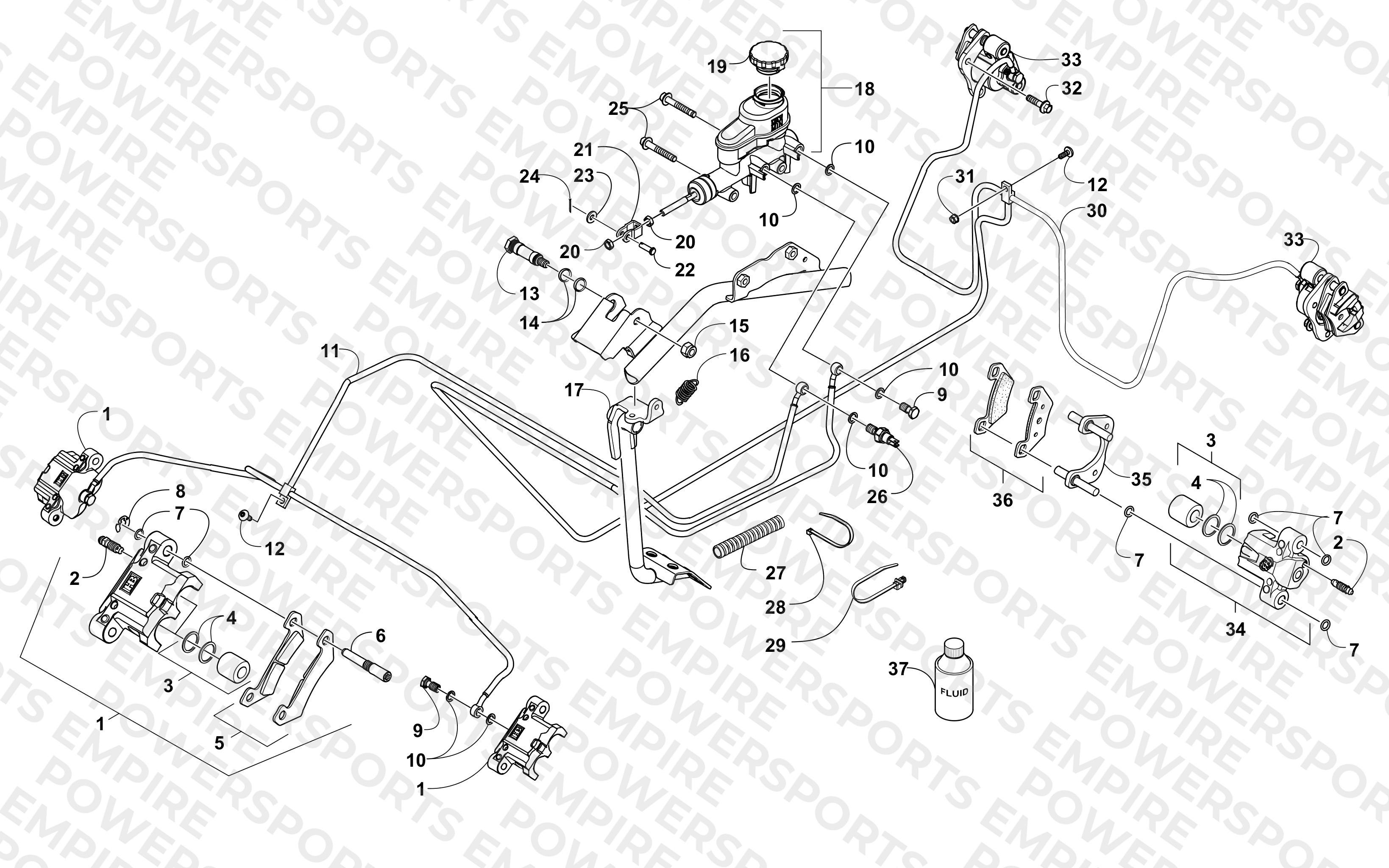 HYDRAULIC BRAKE ASSEMBLY