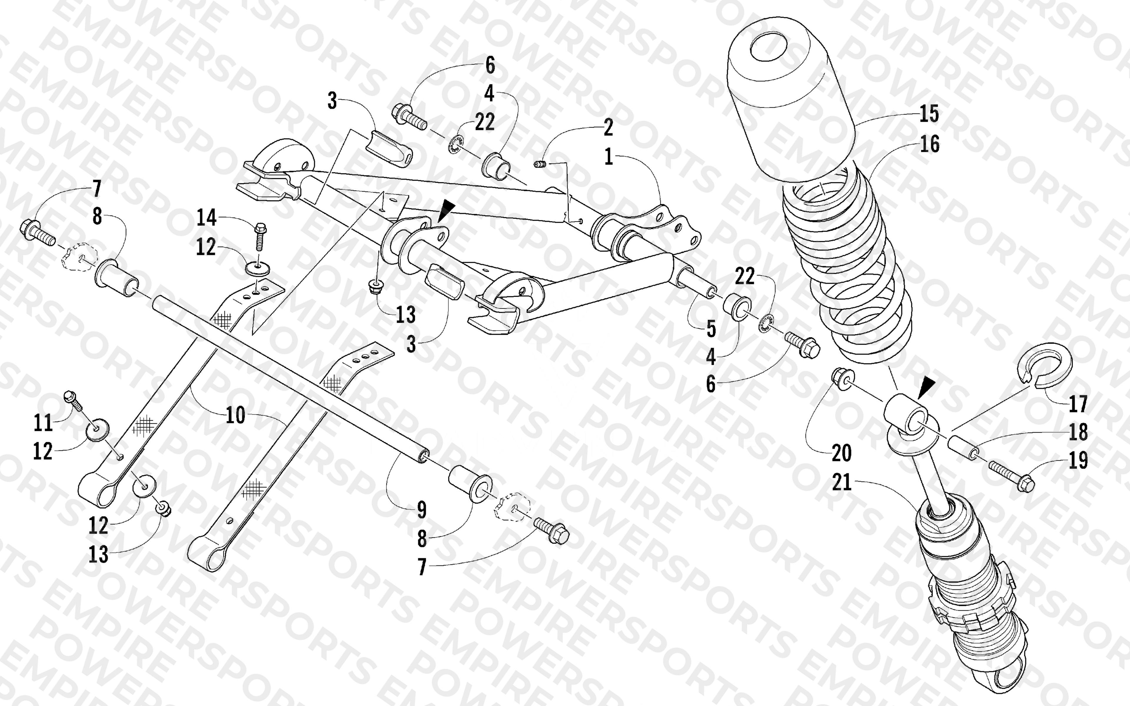 REAR SUSPENSION FRONT ARM ASSEMBLY
