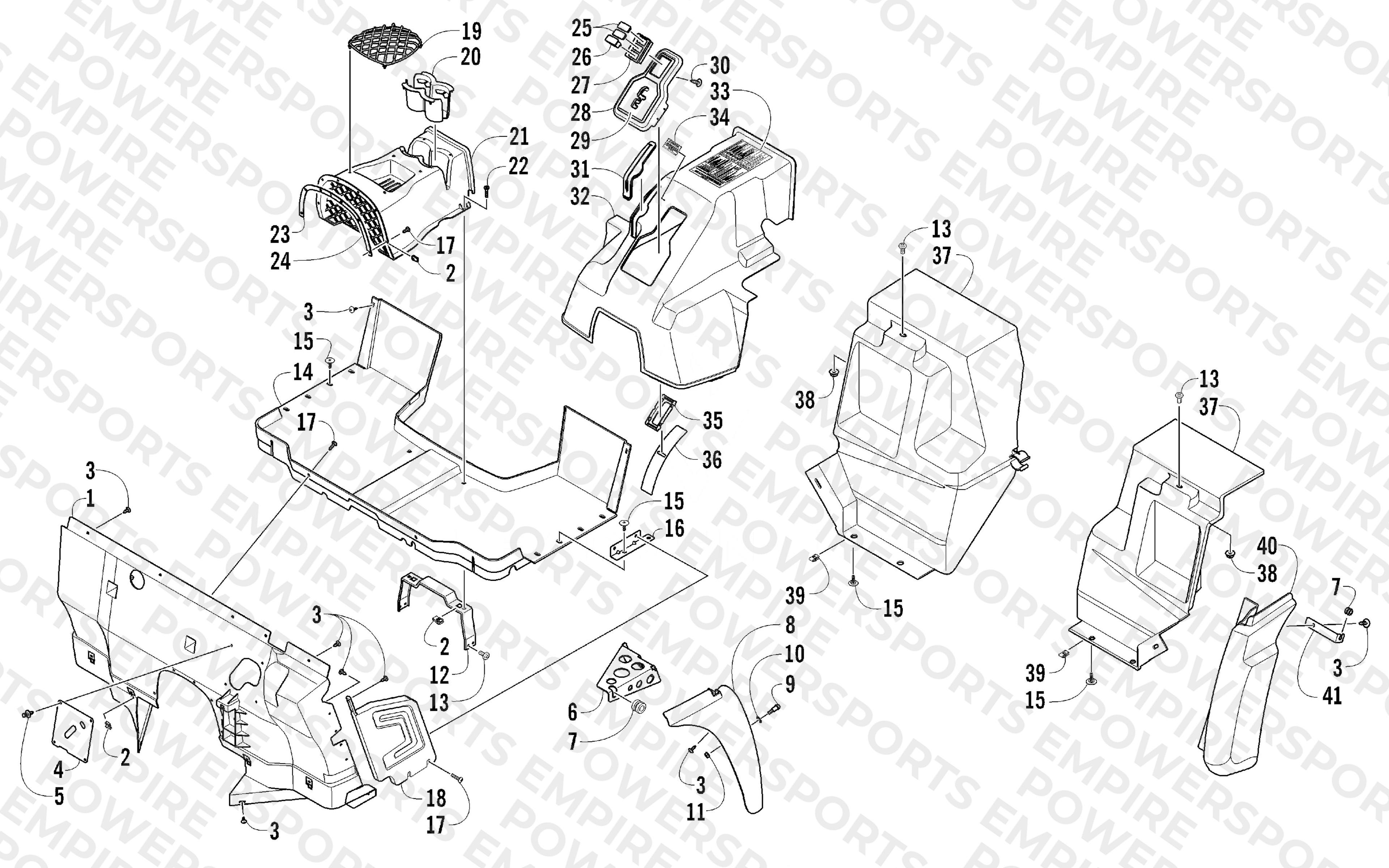 CONSOLE AND FLOOR PANEL ASSEMBLY