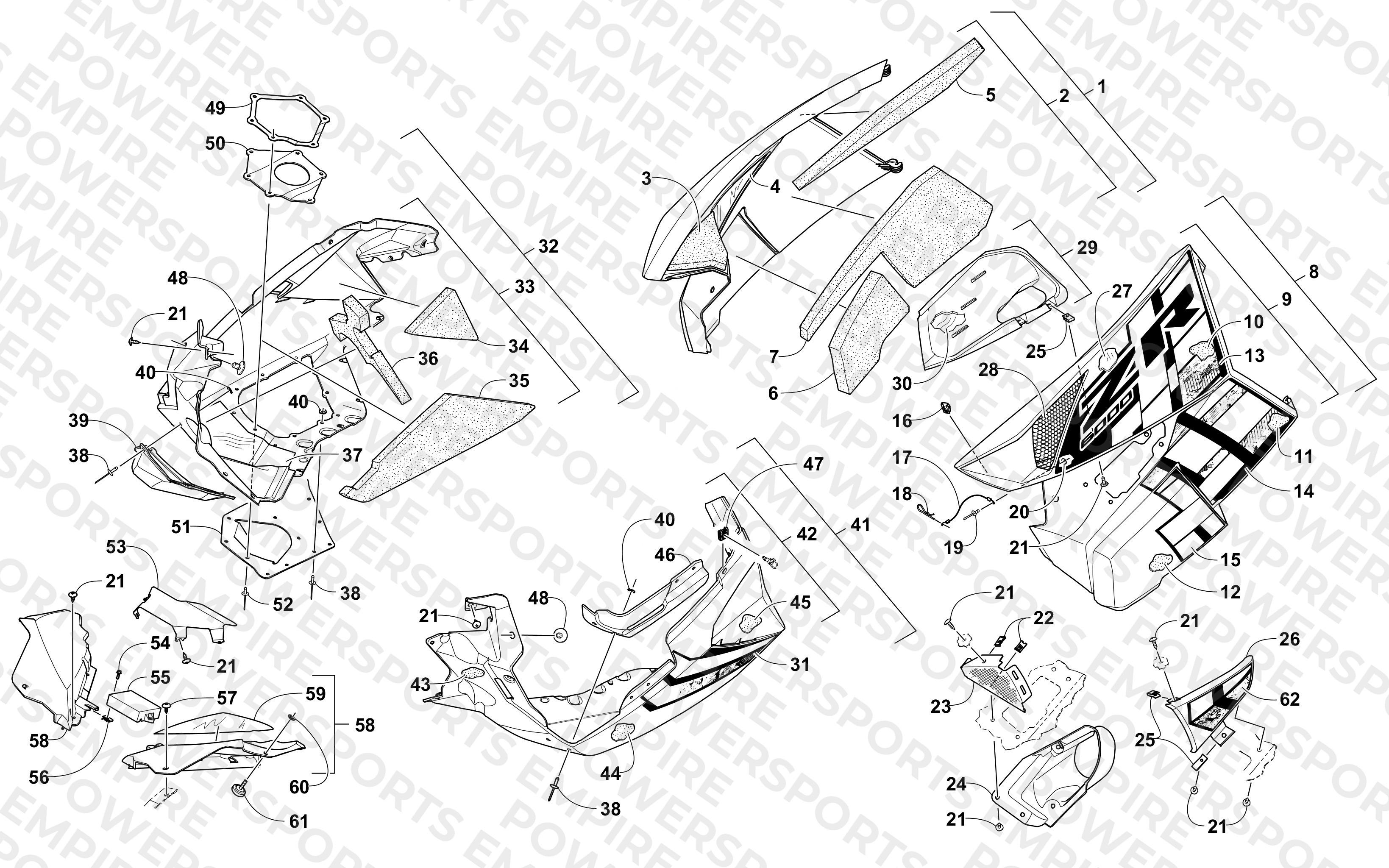 SKID PLATE AND SIDE PANEL ASSEMBLY