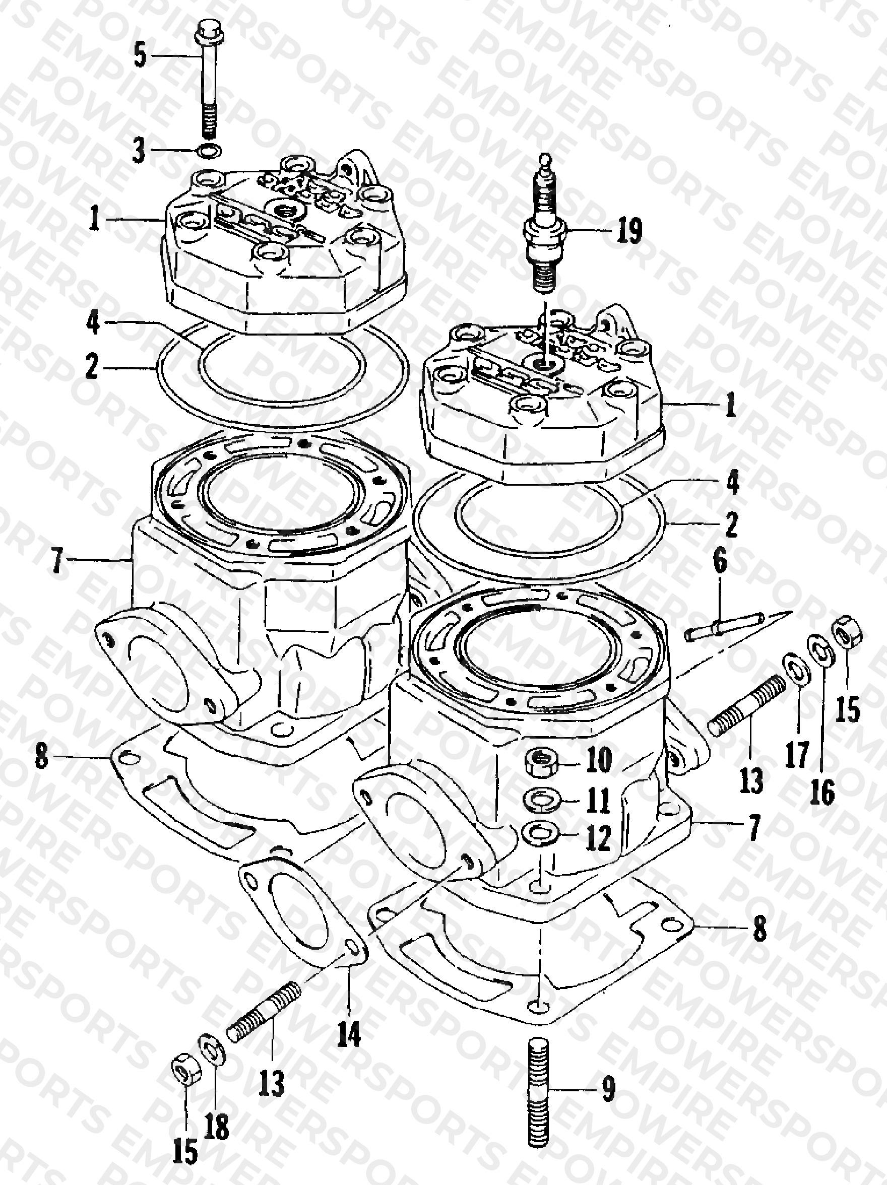 CYLINDER AND HEAD ASSEMBLY