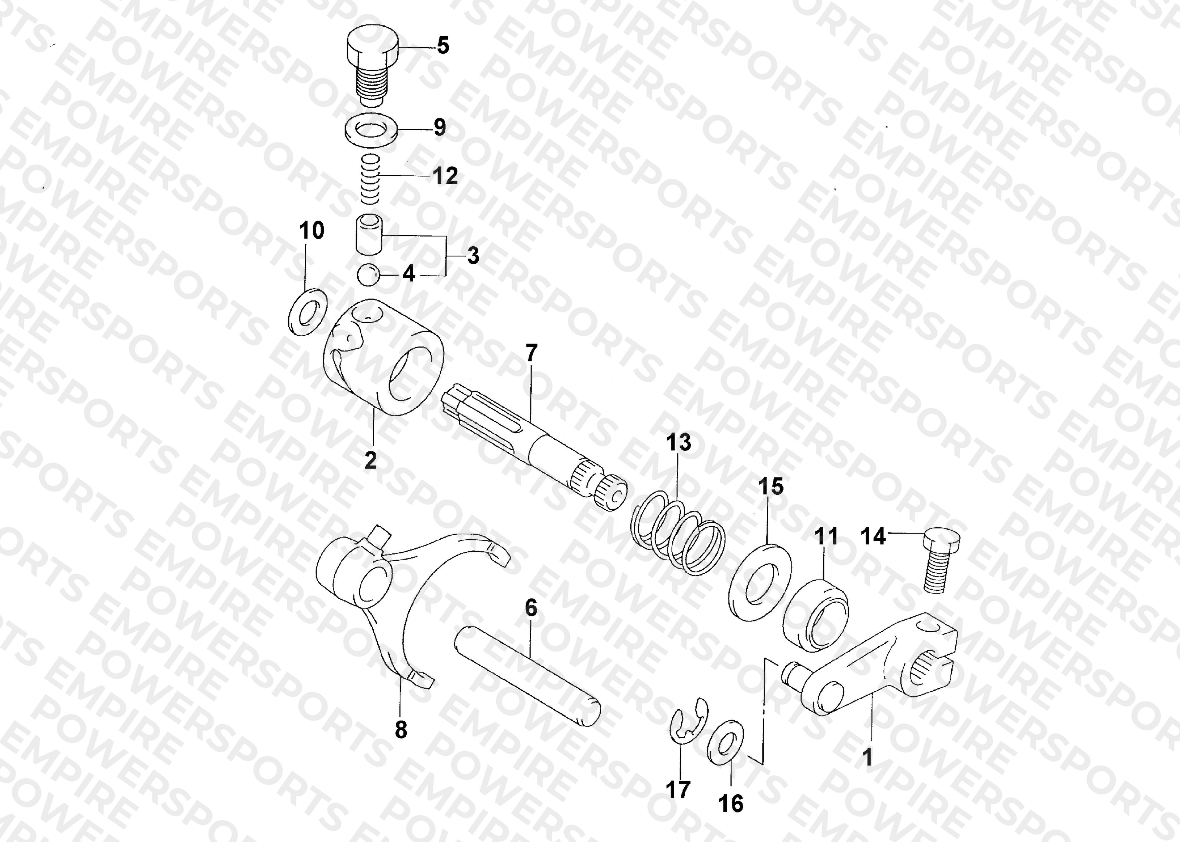 SECONDARY GEAR SHIFT ASSEMBLY