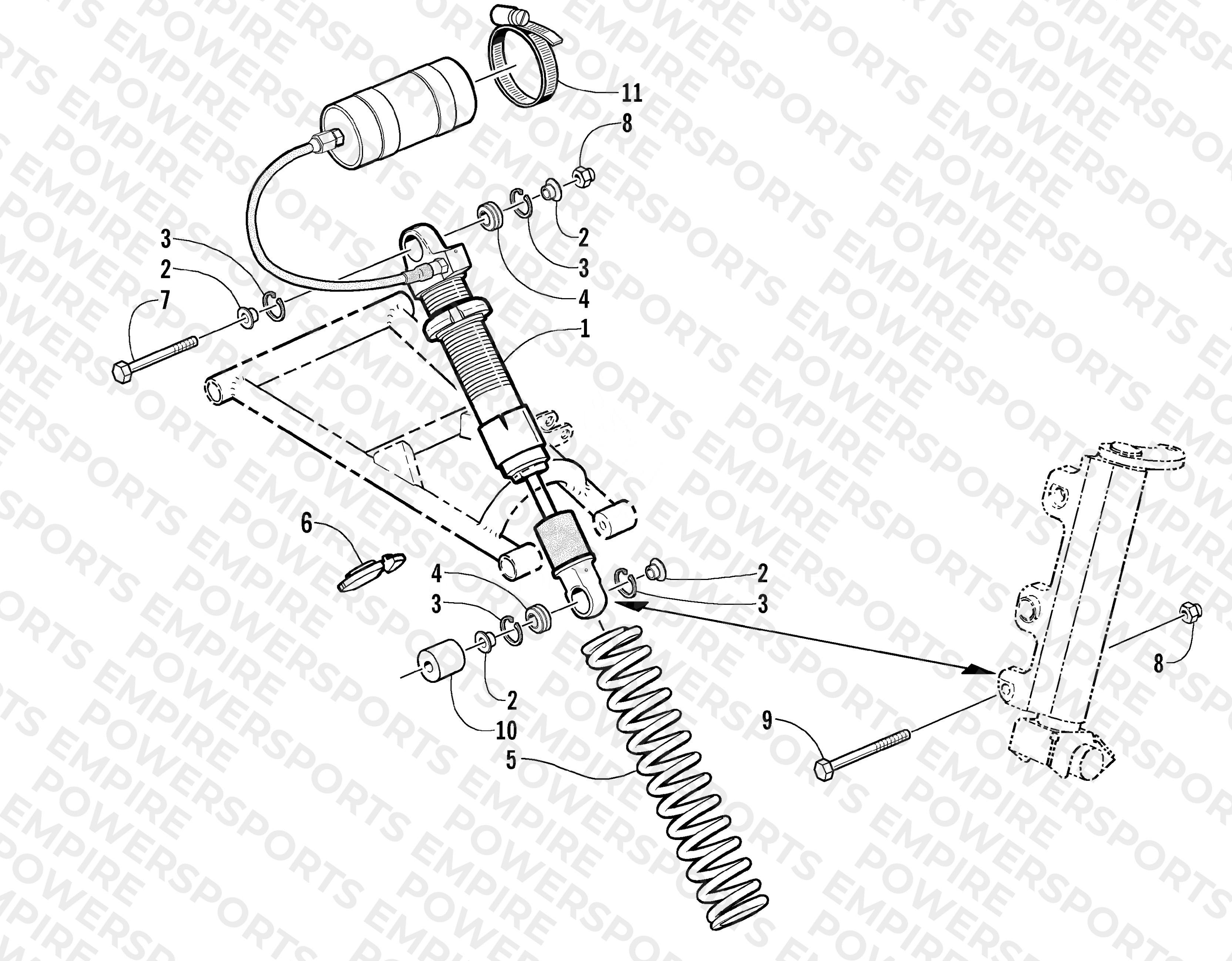 FRONT SUSPENSION SHOCK ABSORBER ASSEMBLY