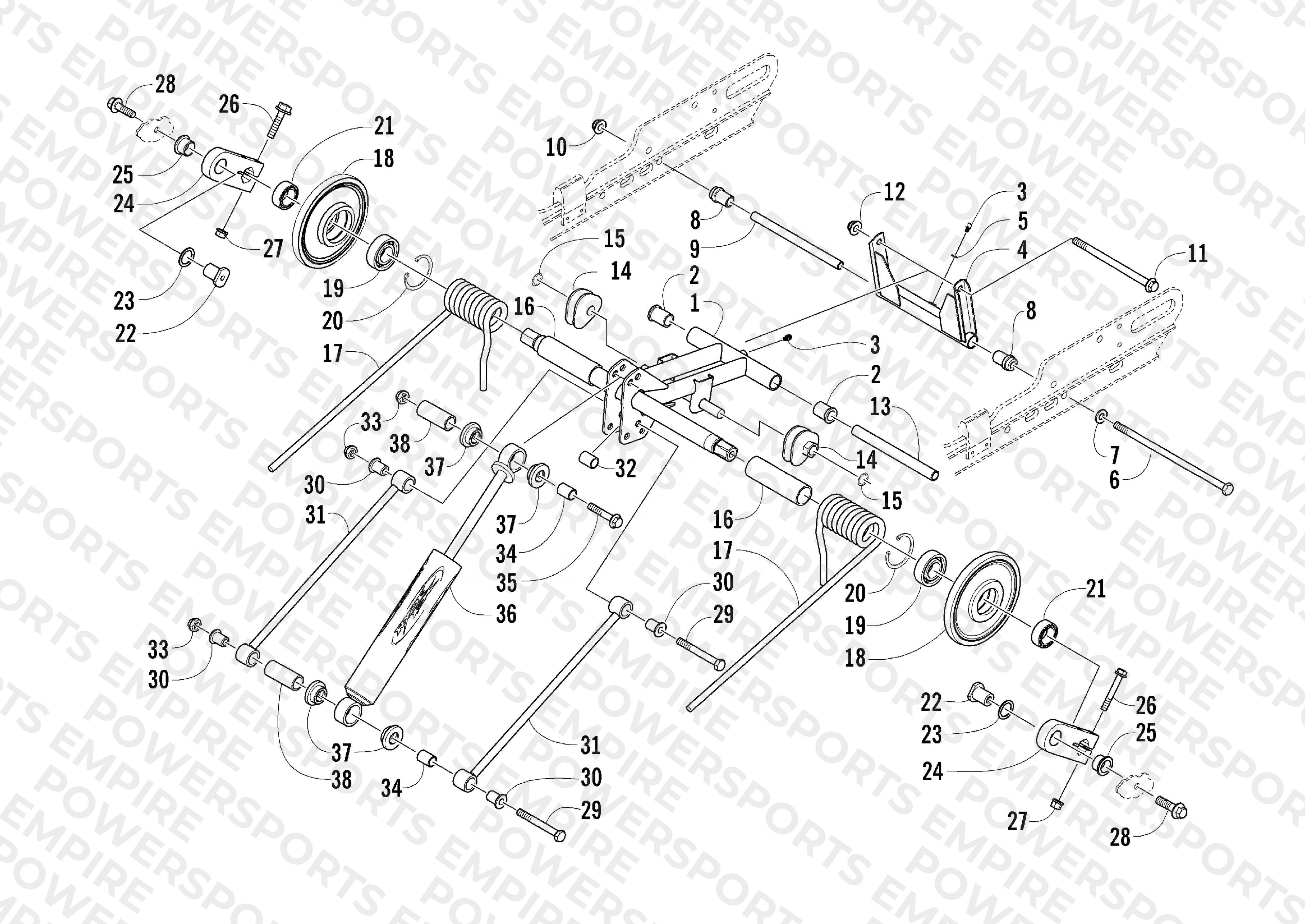 REAR SUSPENSION REAR ARM ASSEMBLY