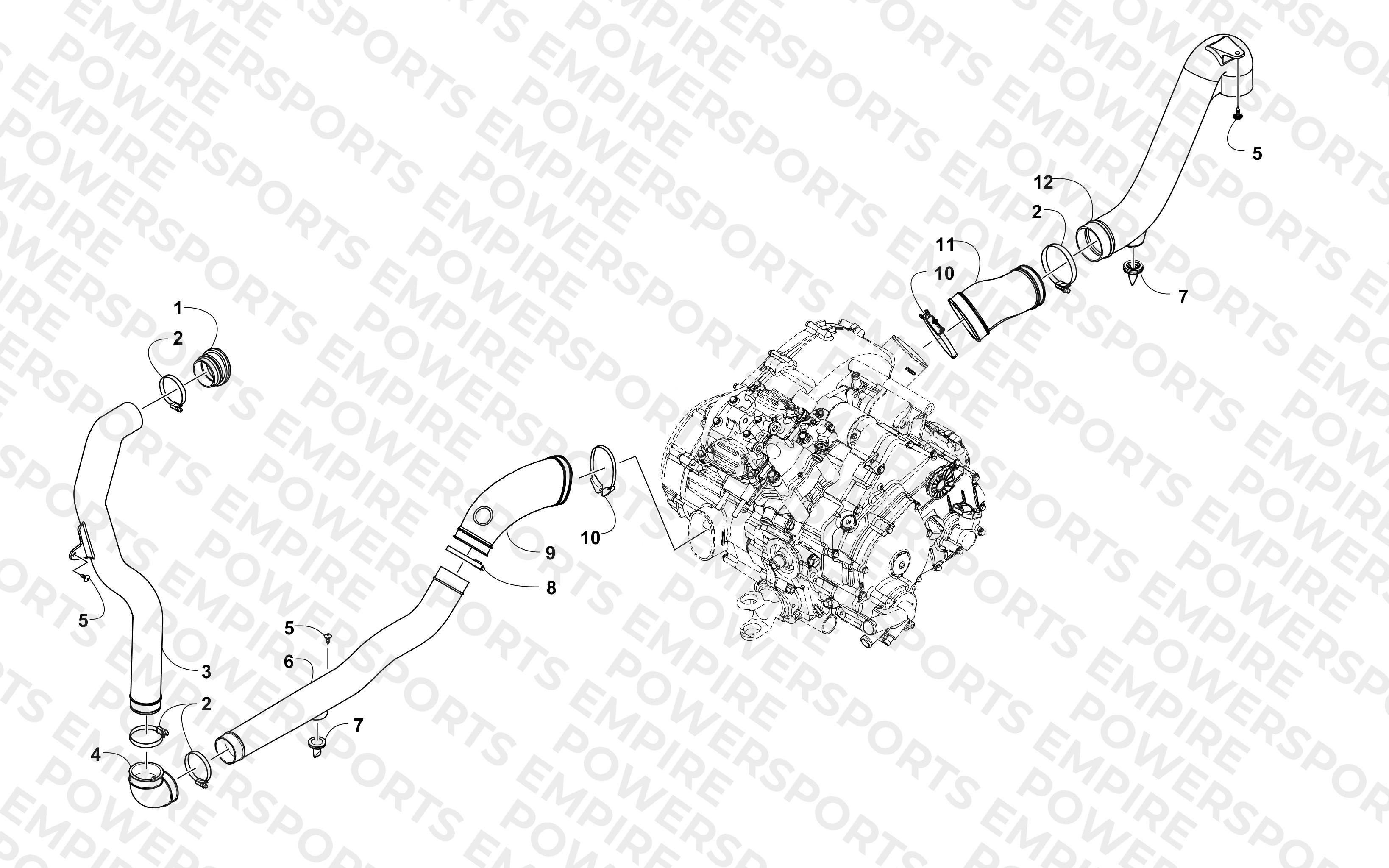 CASE/BELT COOLING ASSEMBLY