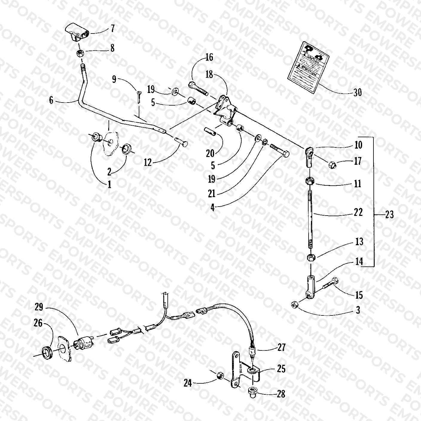 REVERSE SHIFT LEVER ASSEMBLY