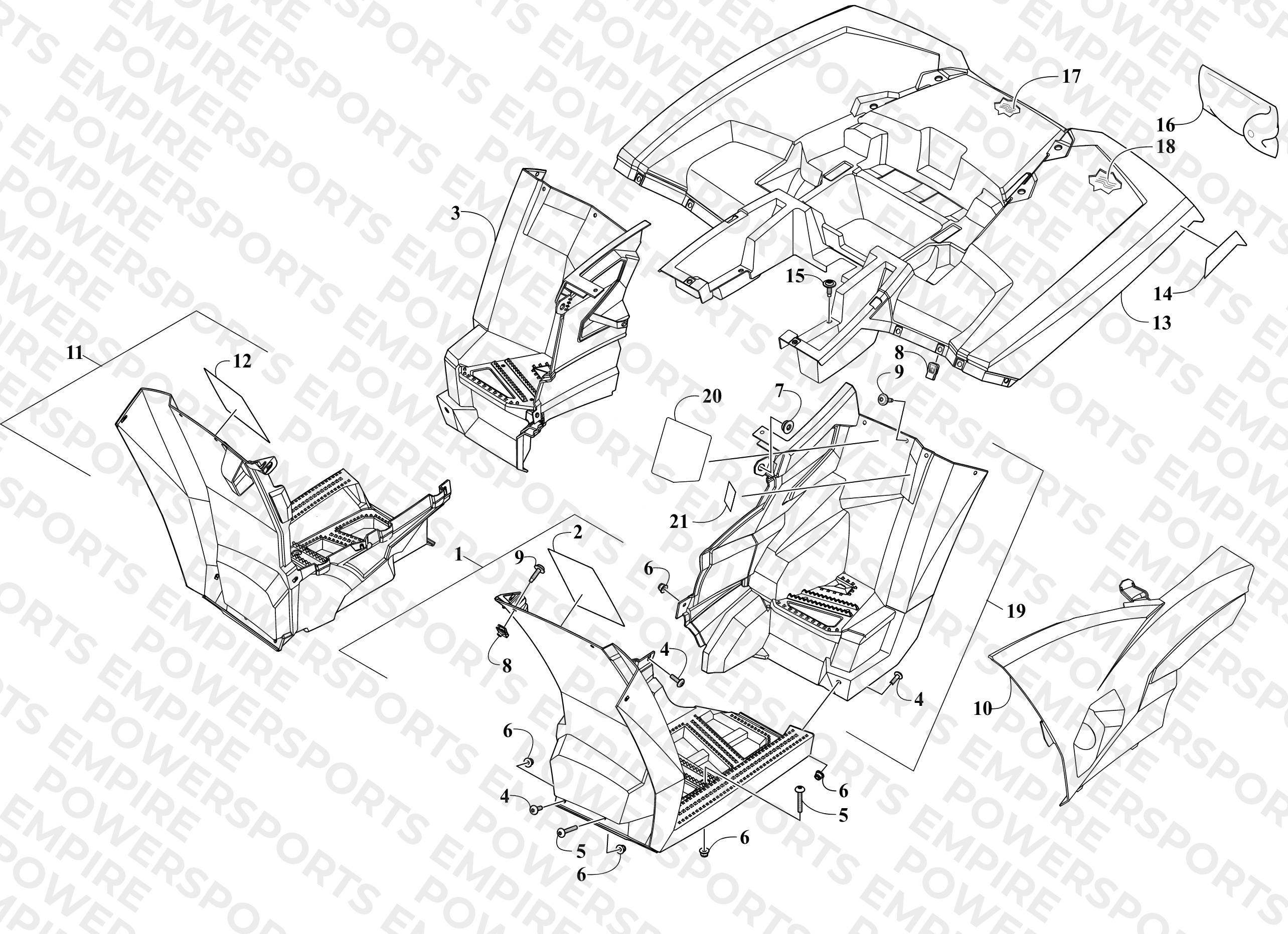 REAR BODY PANEL ASSEMBLY