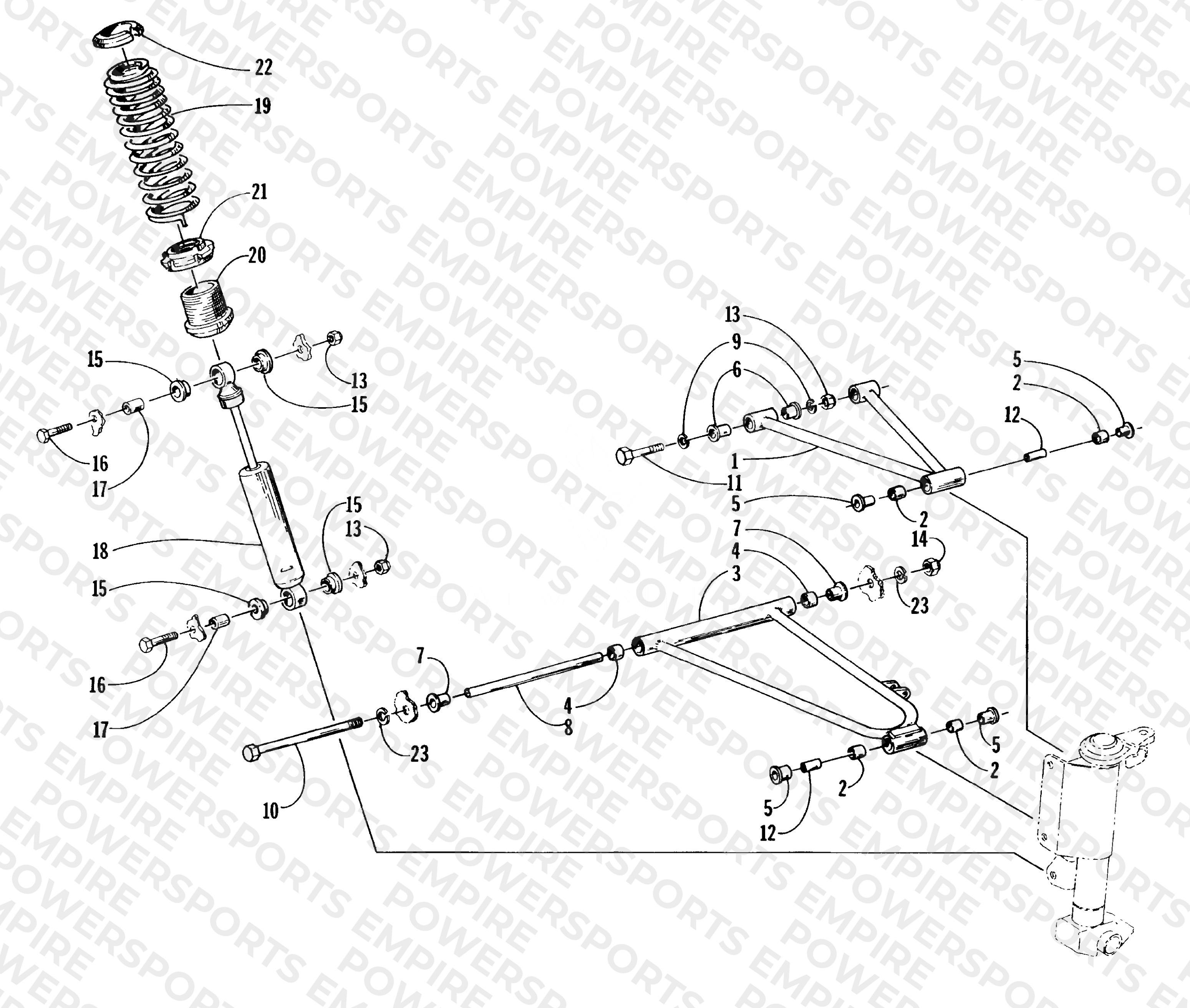 FRONT SUSPENSION AND SHOCK ABSORBER