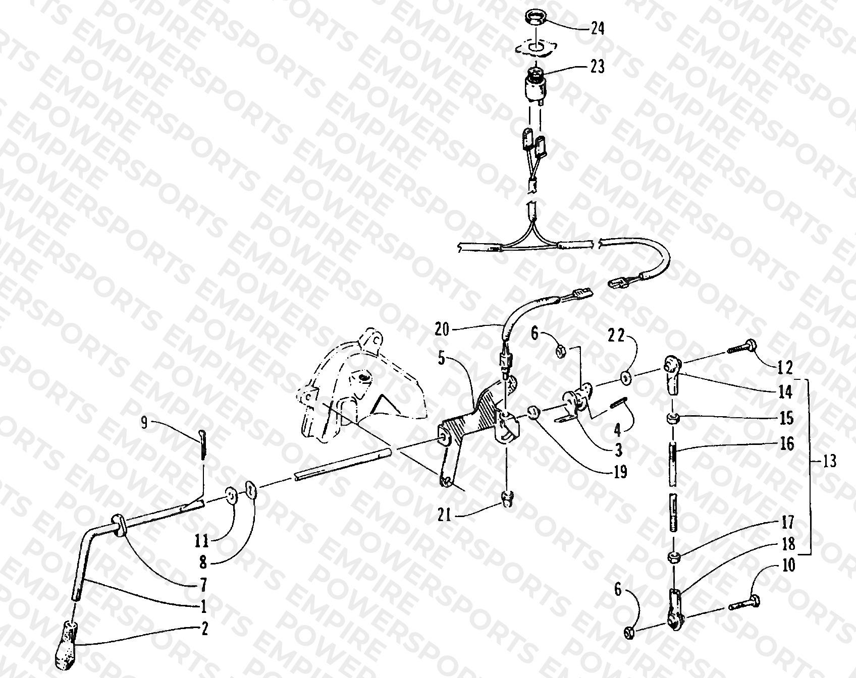 REVERSE SHIFT LEVER ASSEMBLY