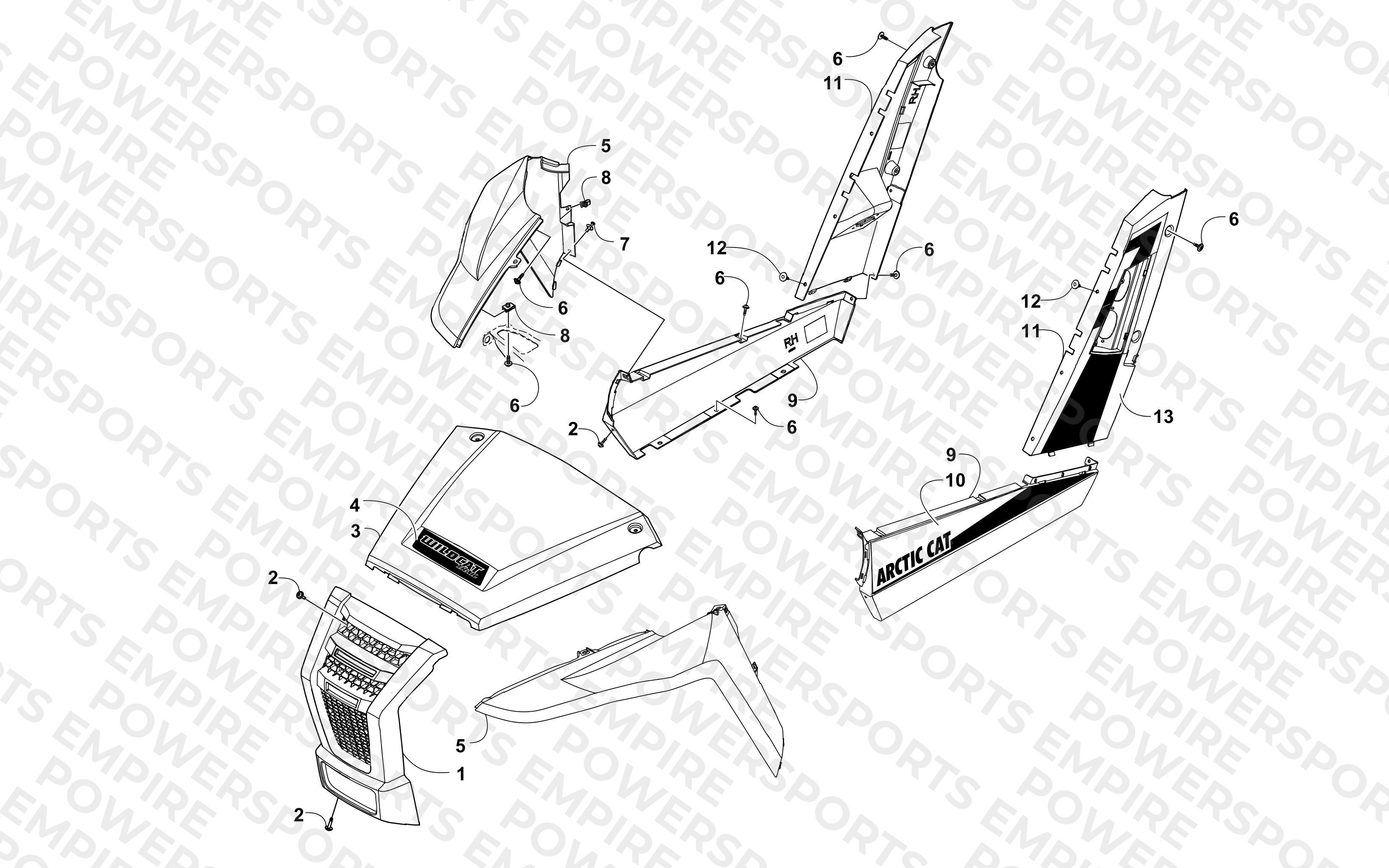FRONT AND SIDE PANEL ASSEMBLIES
