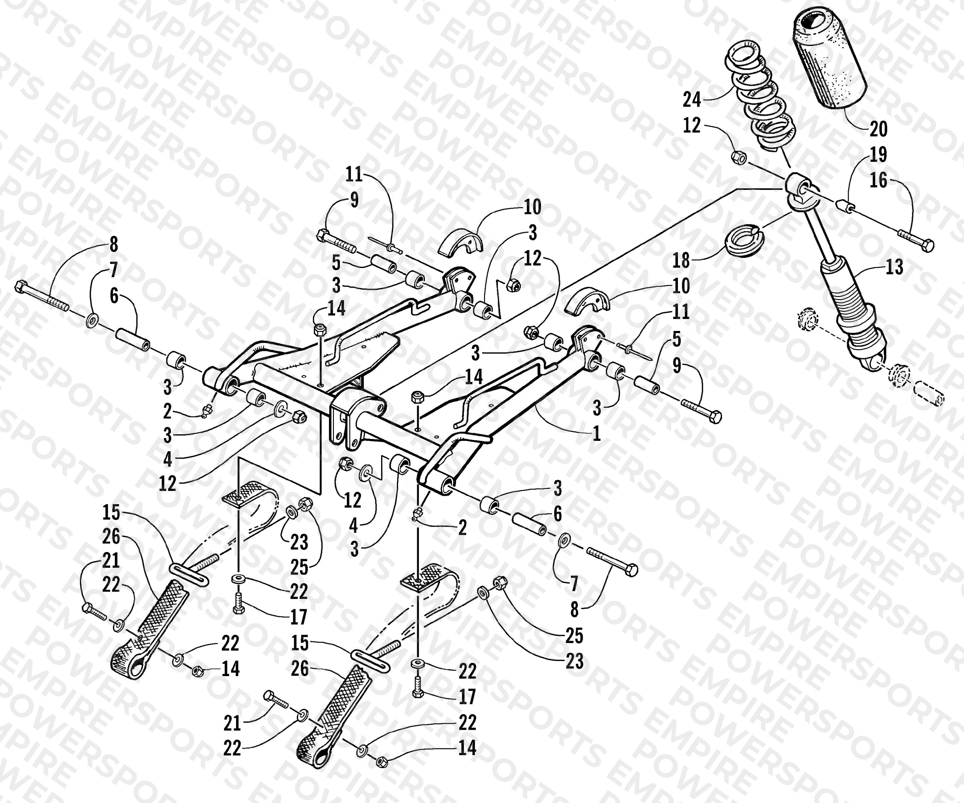 REAR SUSPENSION FRONT ARM ASSEMBLY