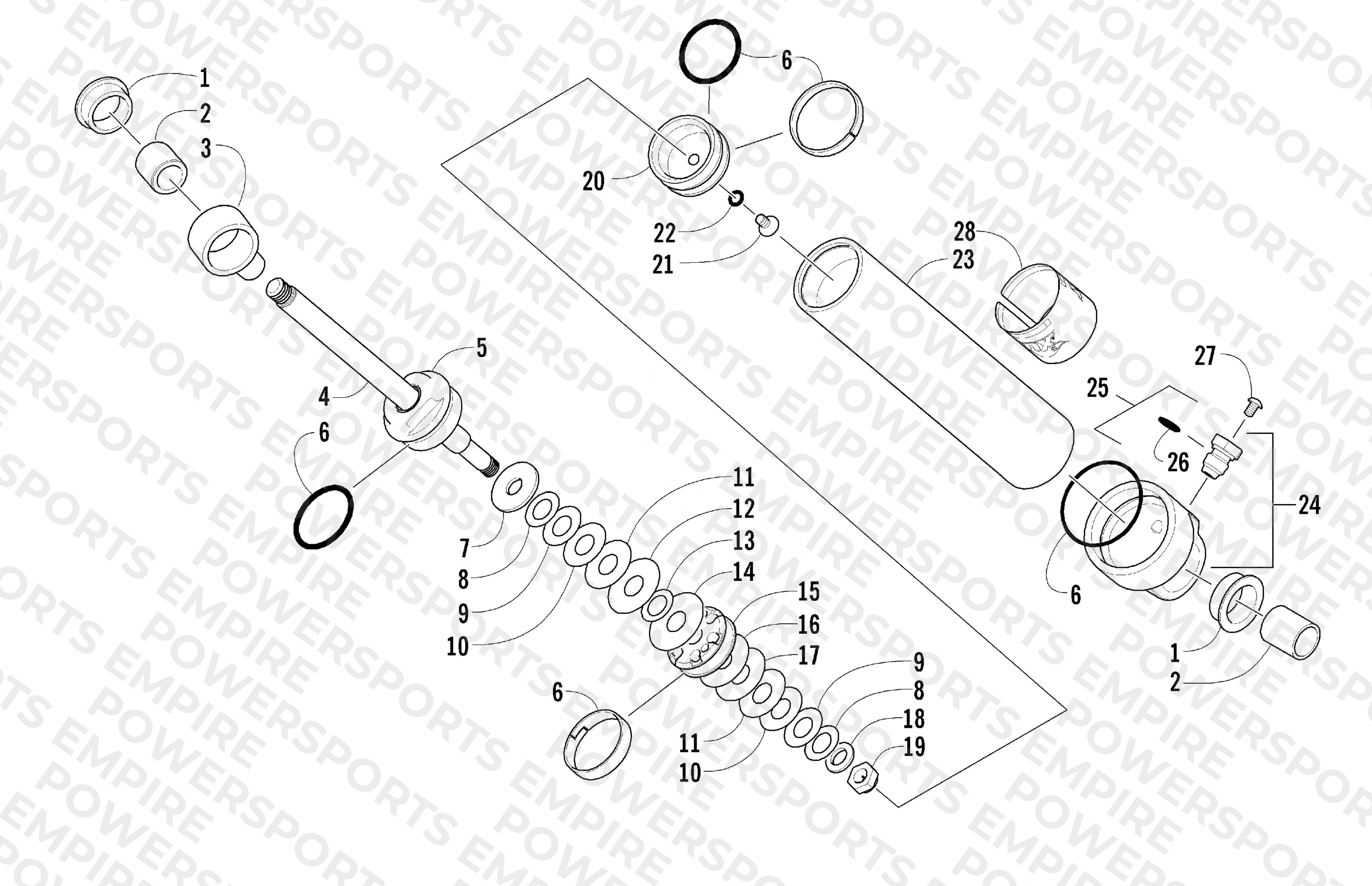 REAR SUSPENSION REAR ARM SHOCK ABSORBER