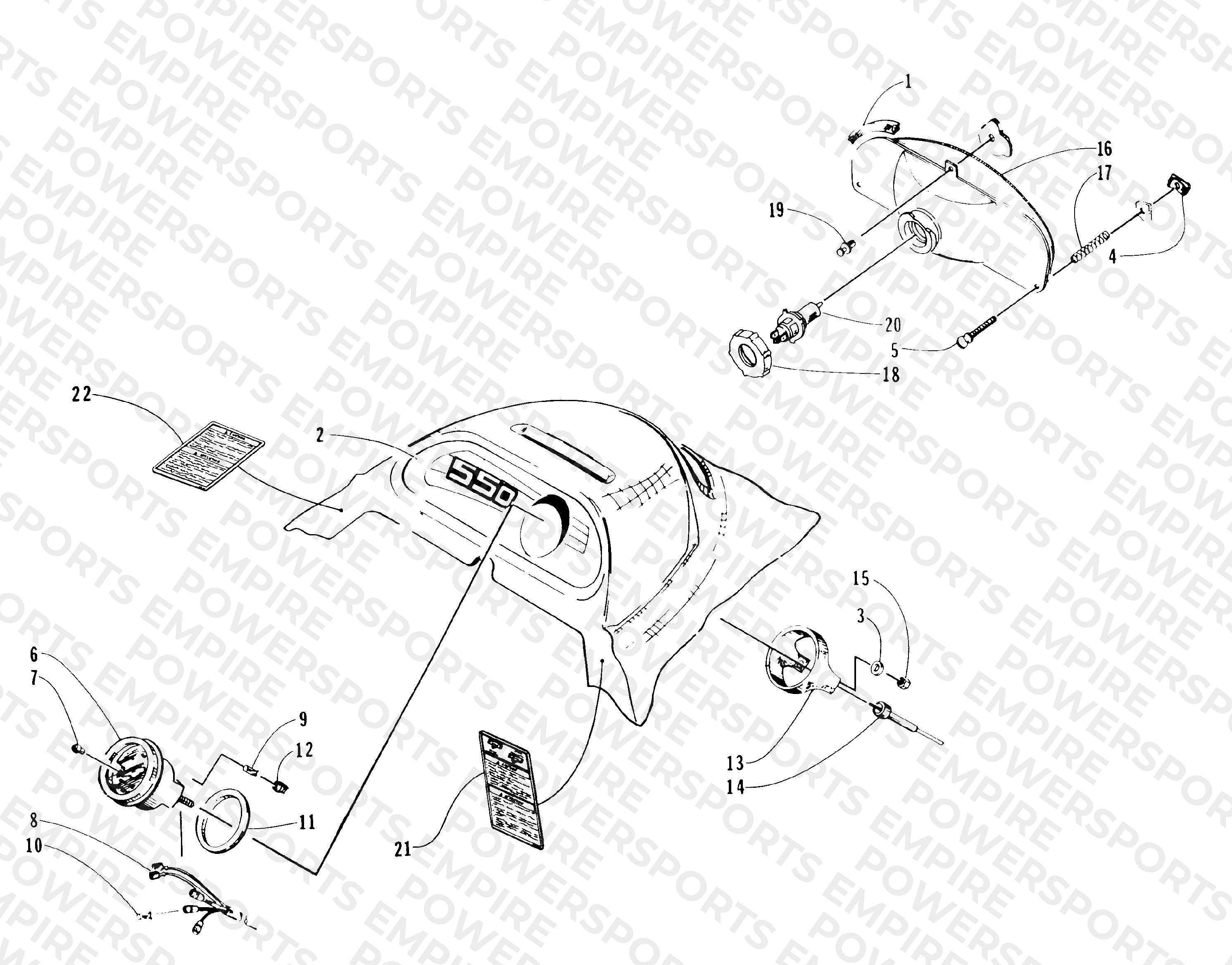 HEADLIGHT AND INSTRUMENT POD