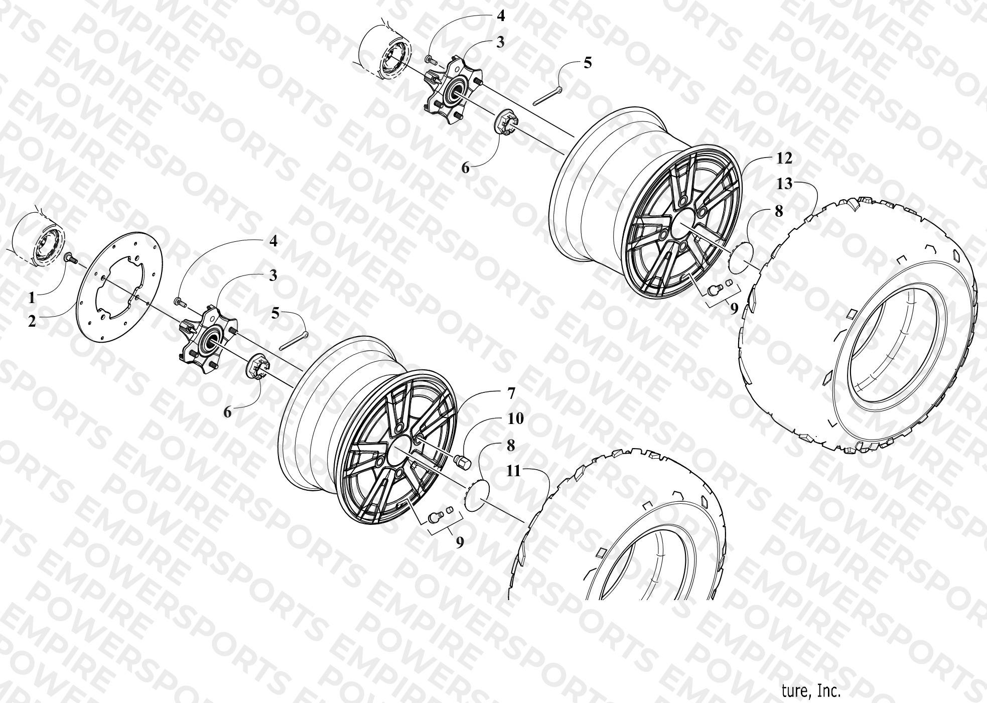 WHEEL AND TIRE ASSEMBLY