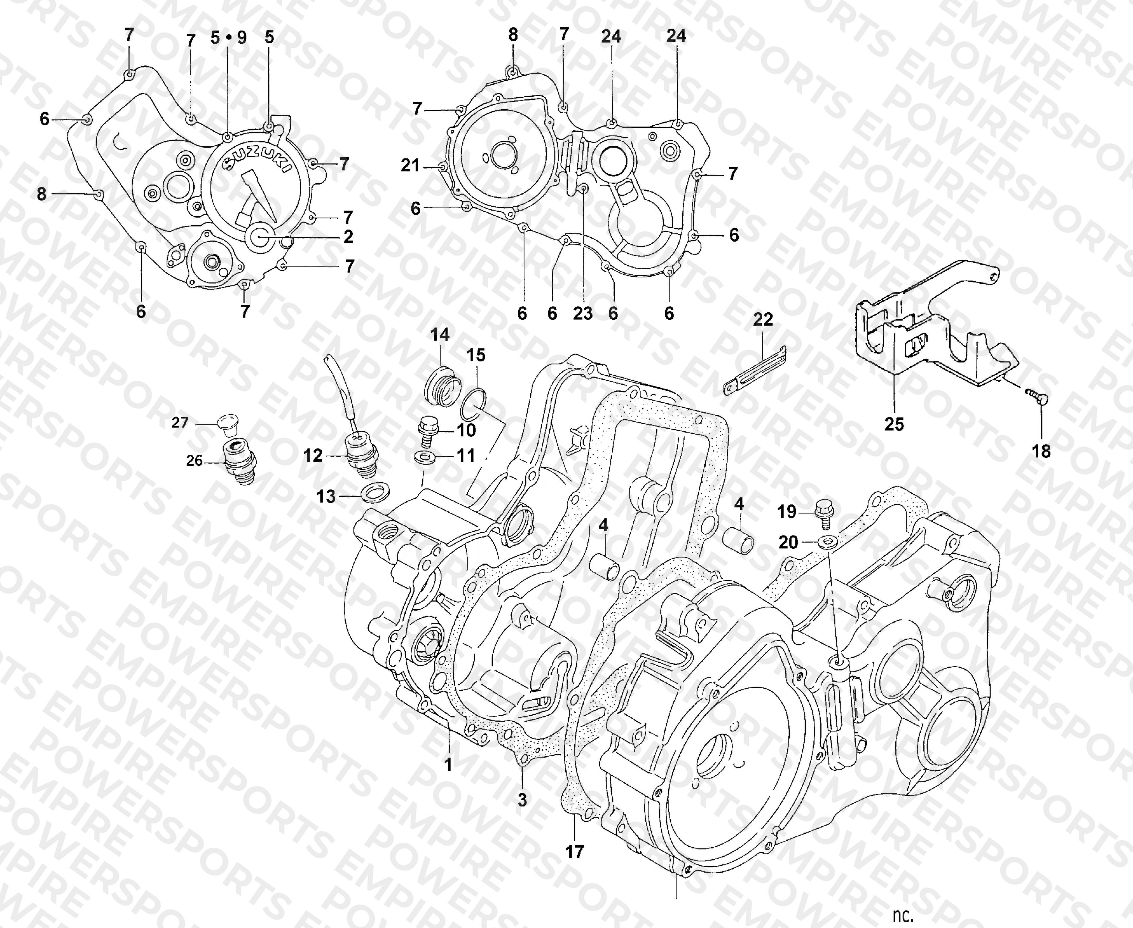 CRANKCASE COVER ASSEMBLY
