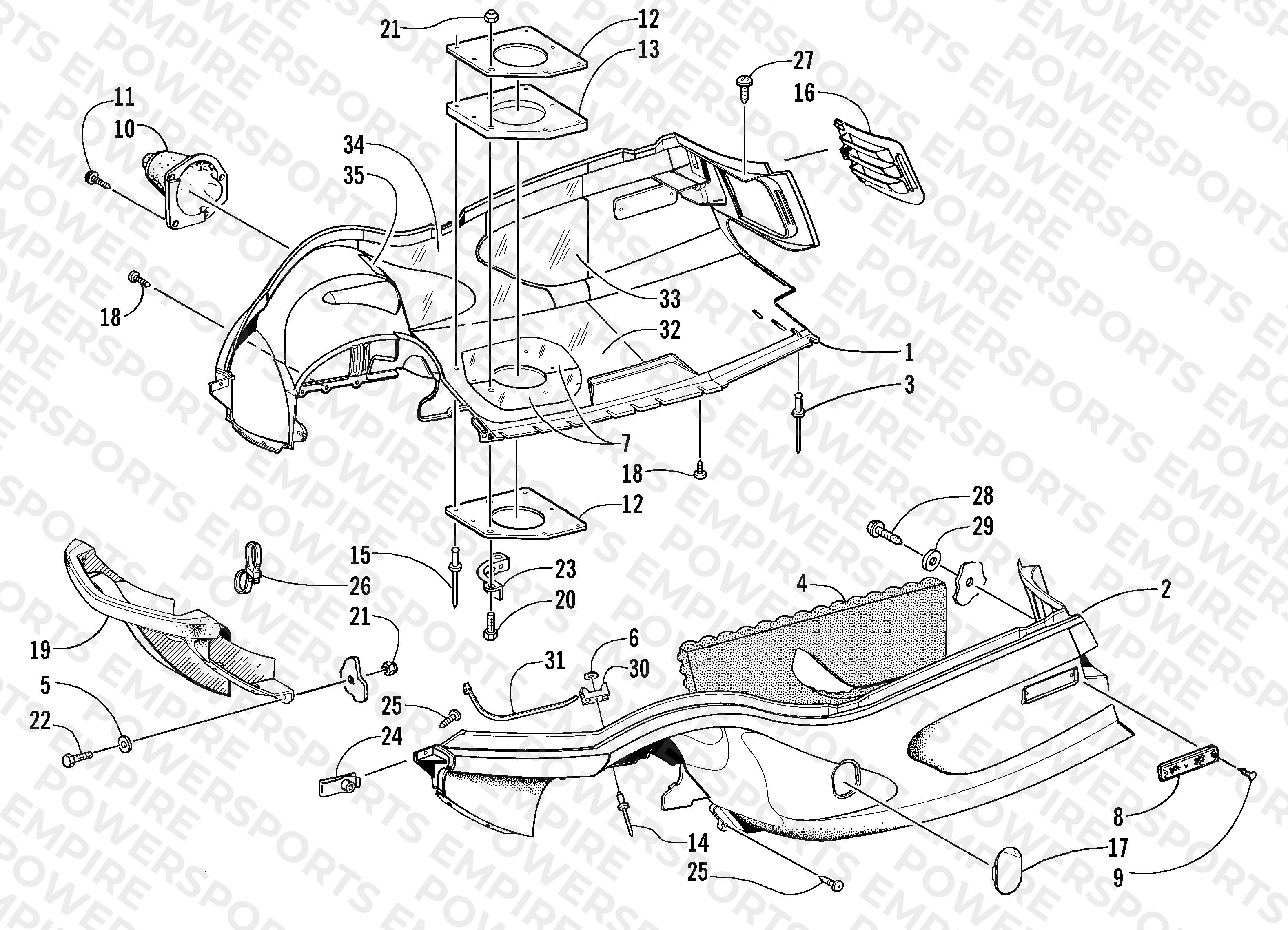 BELLY PAN AND FRONT BUMPER ASSEMBLY