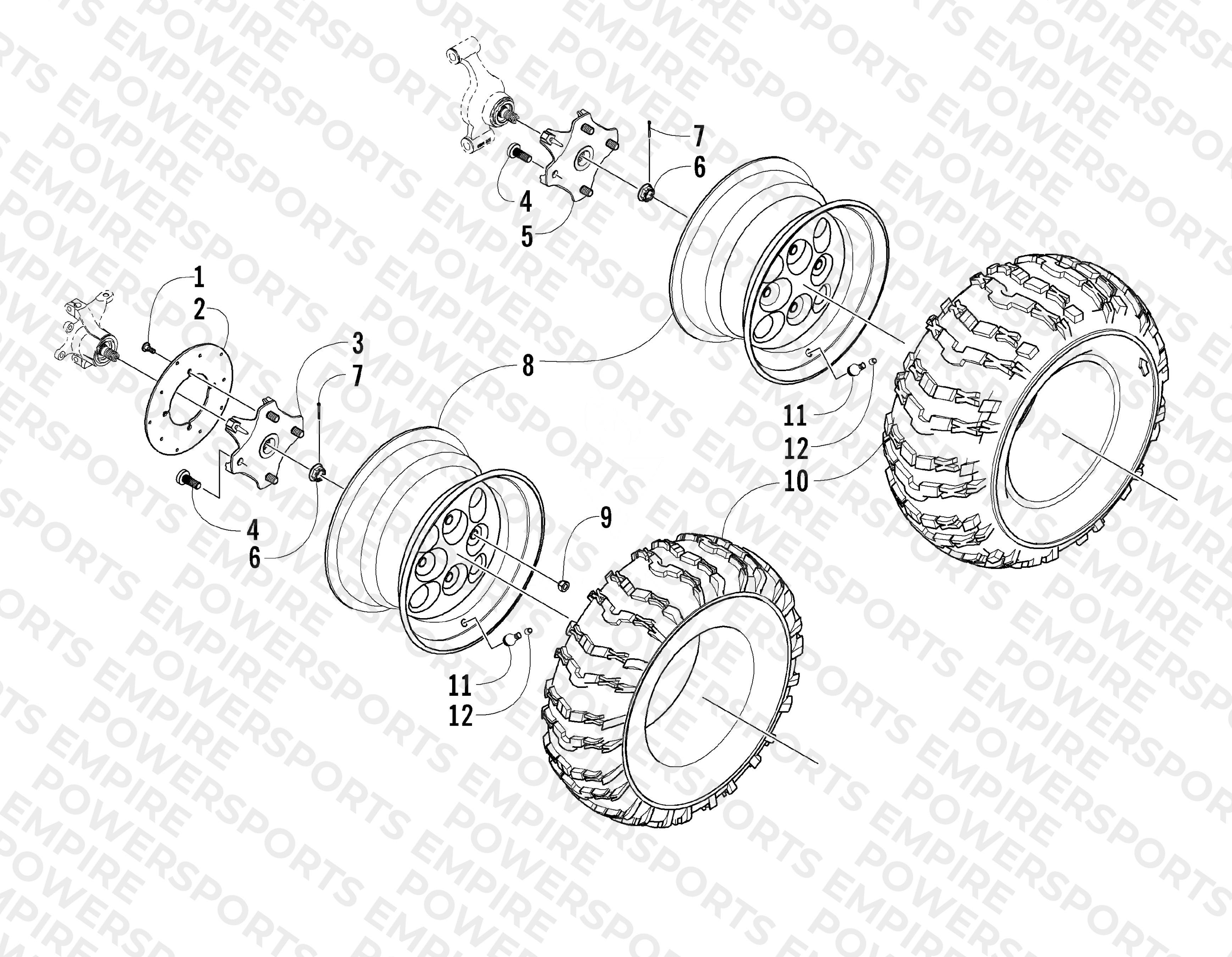 WHEEL AND TIRE ASSEMBLY