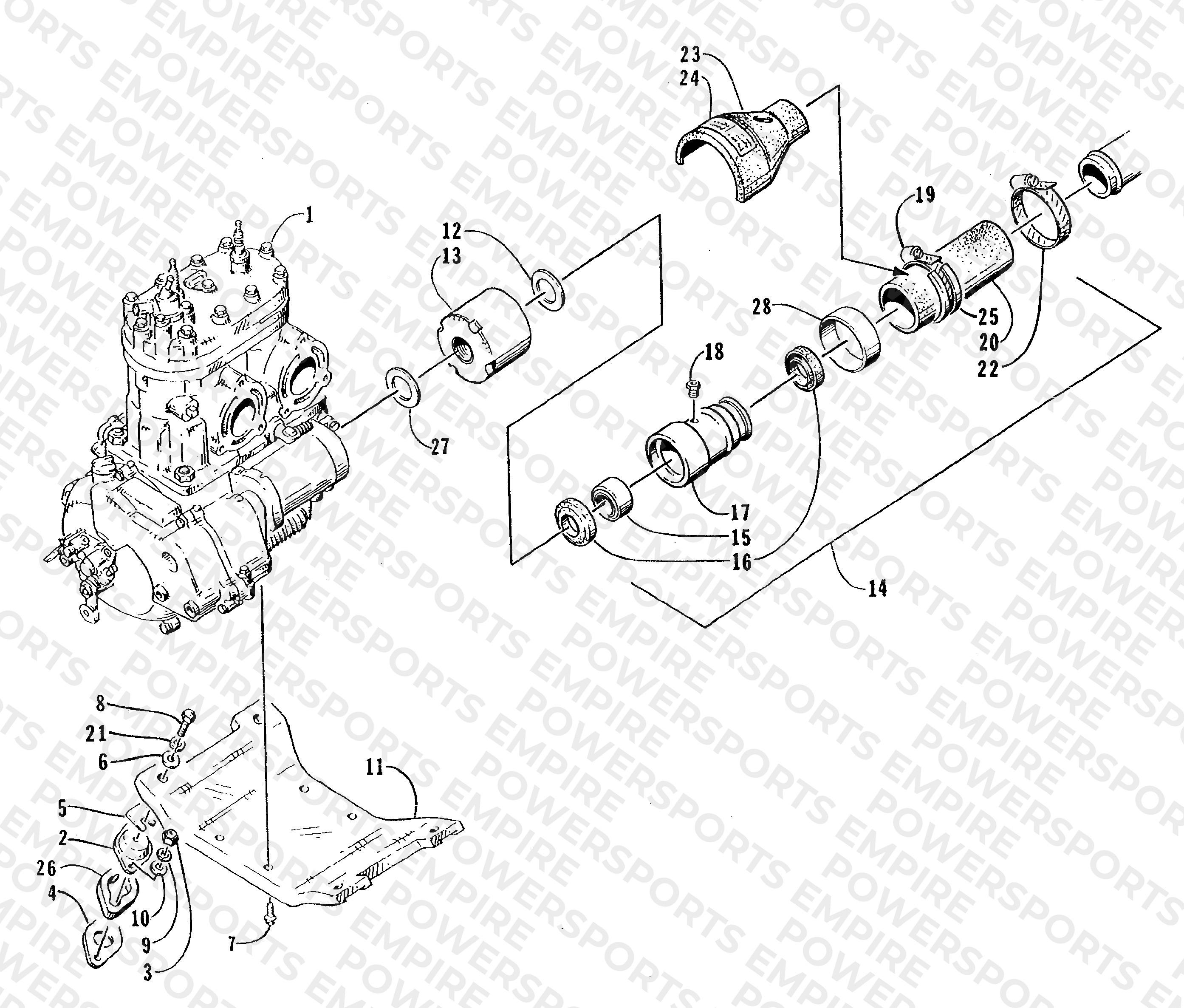 ENGINE AND RELATED ASSEMBLY