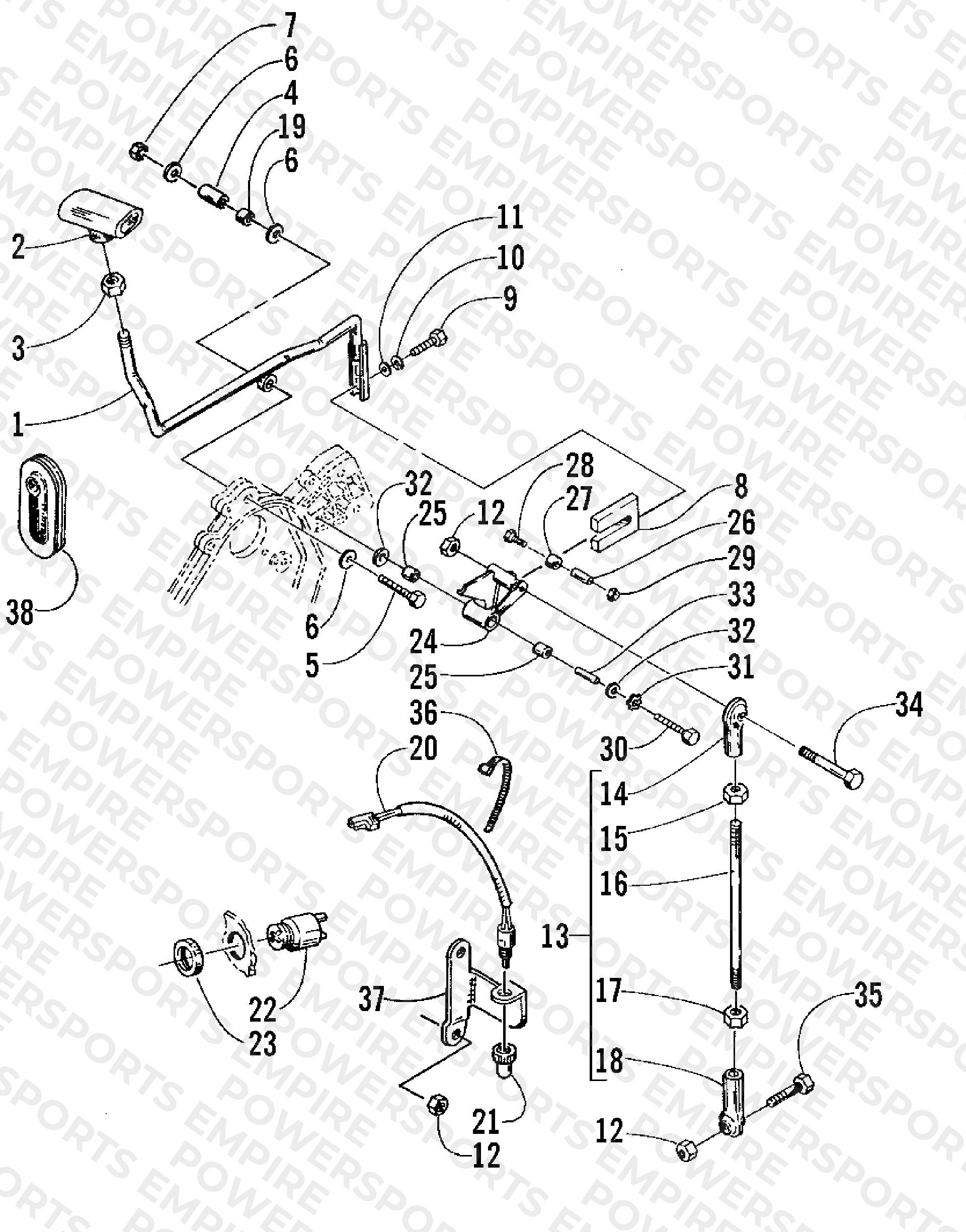 REVERSE SHIFT LEVER ASSEMBLY