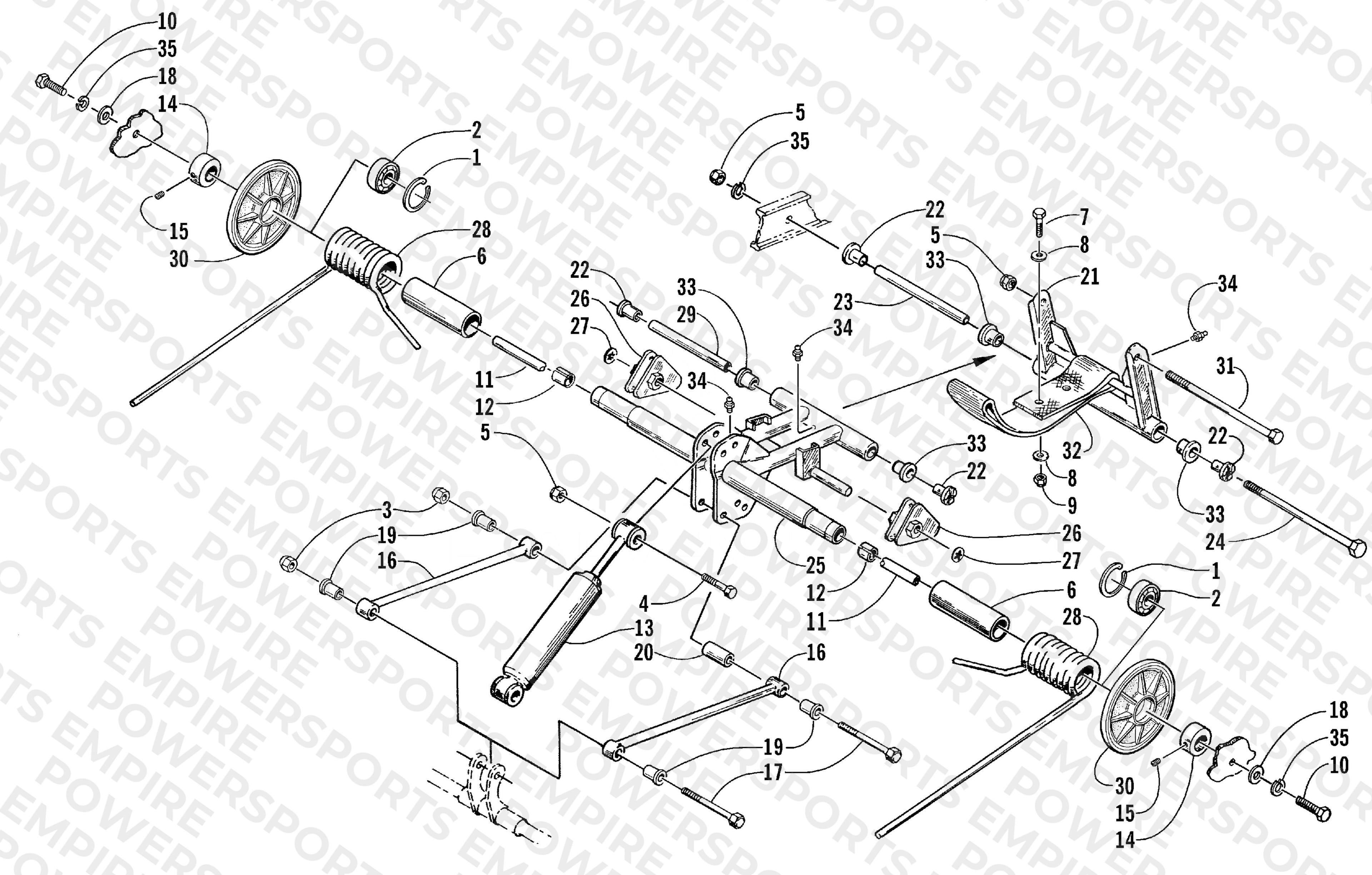 REAR SUSPENSION REAR ARM ASSEMBLY