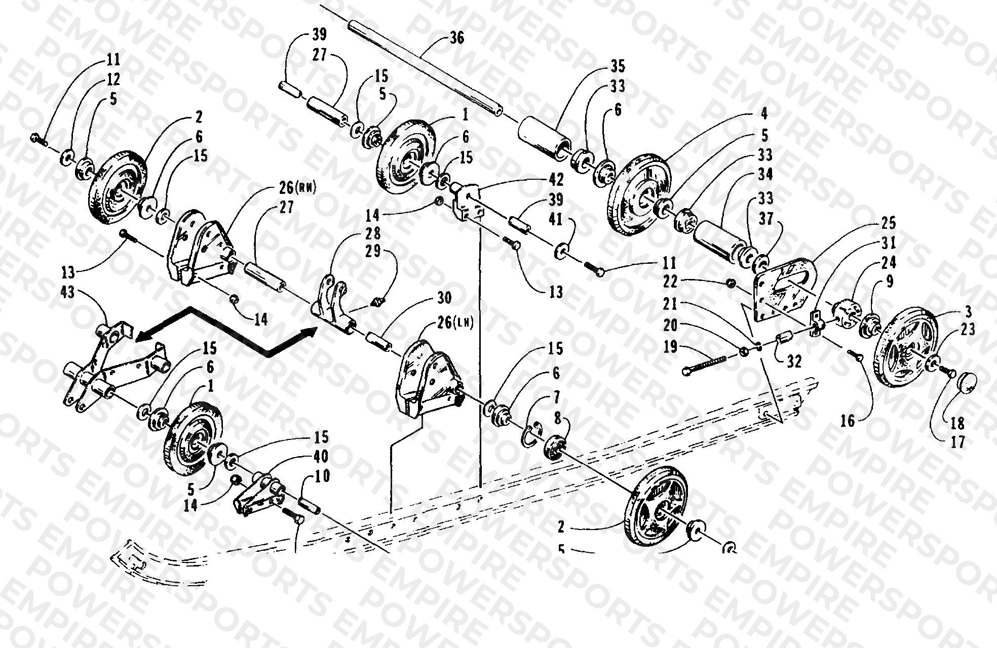 REAR SUSPENSION AXLE ASSEMBLY