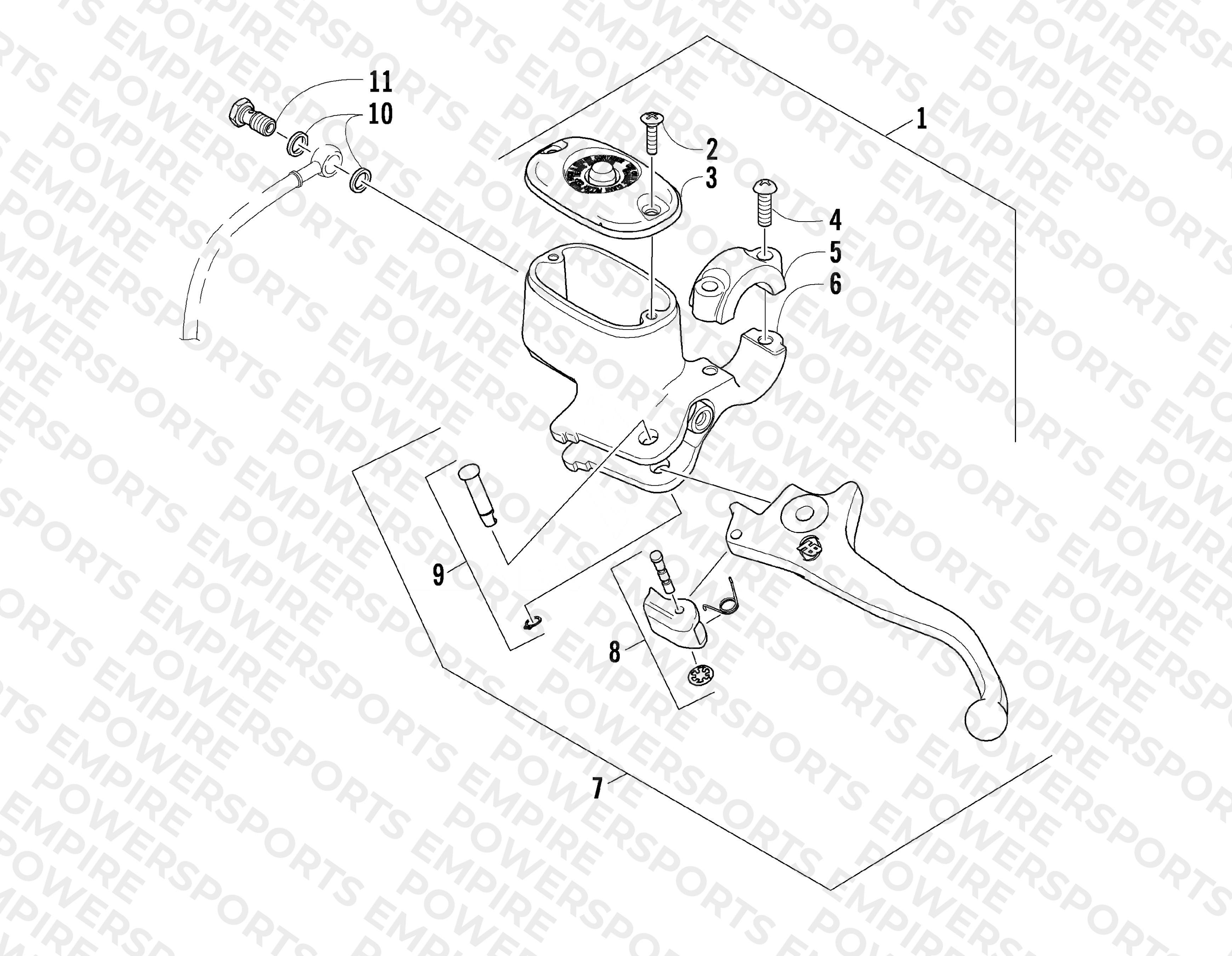 HYDRAULIC HAND BRAKE ASSEMBLY