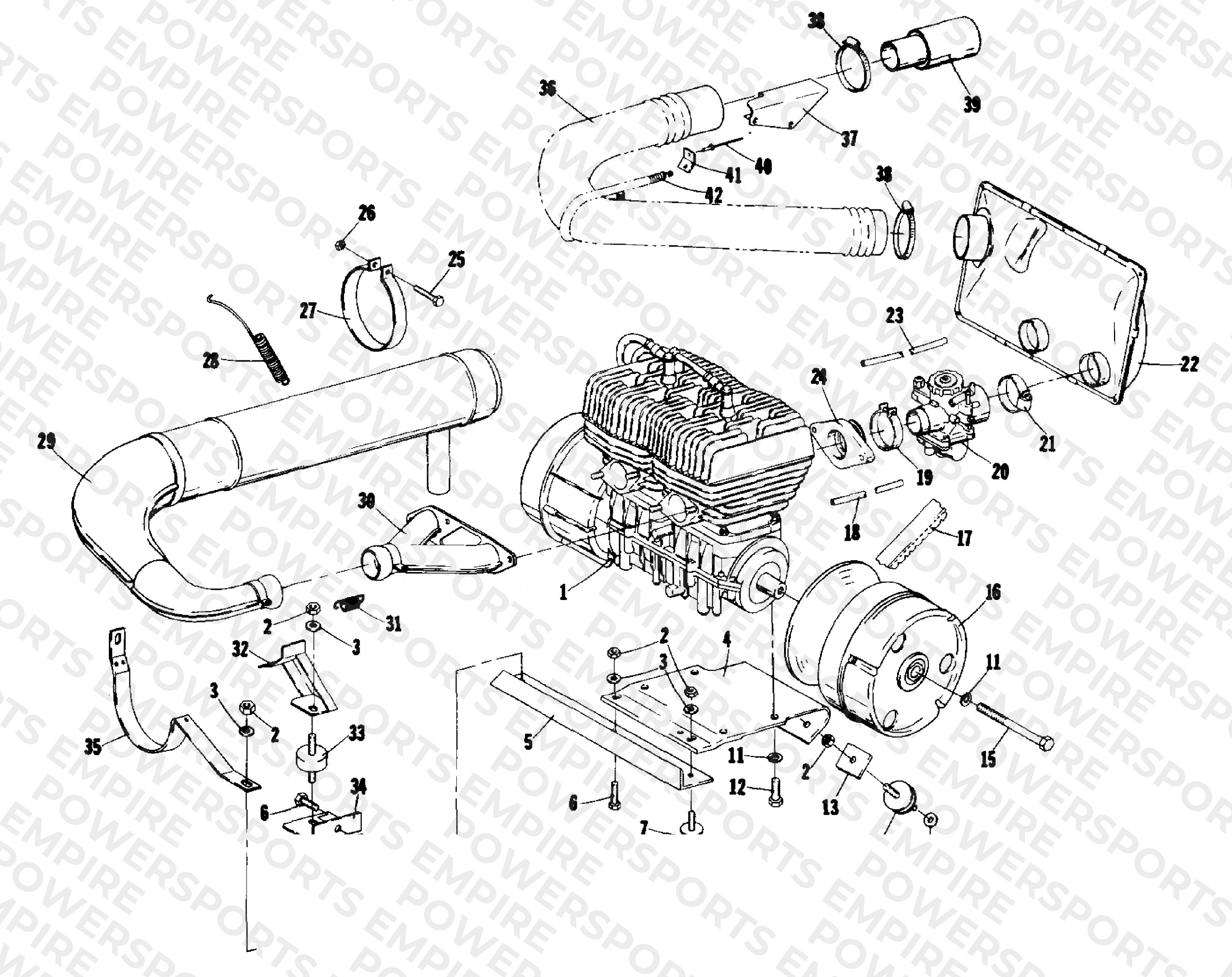 ENGINE AND RELATED PARTS