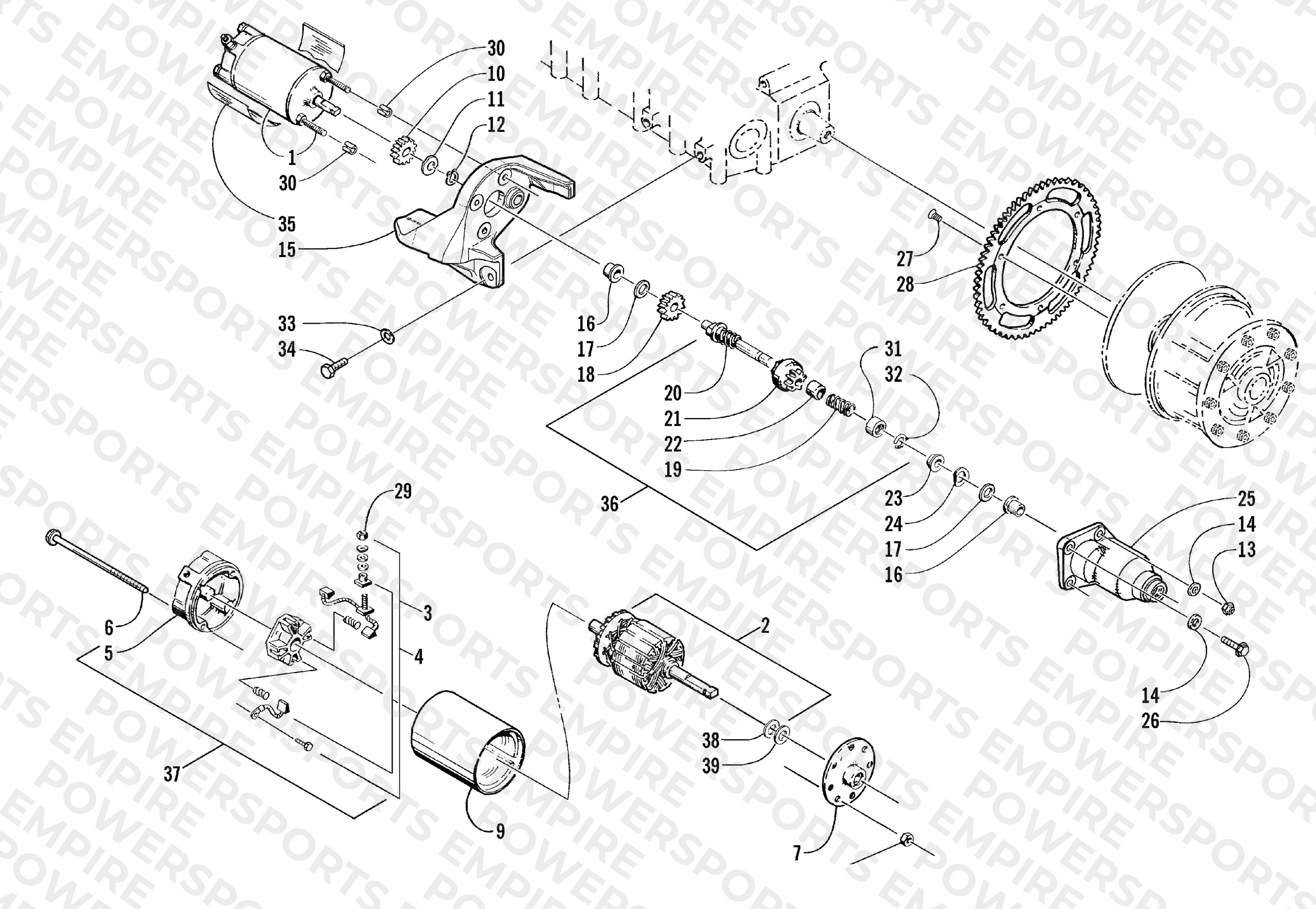ELECTRIC START - STARTER MOTOR