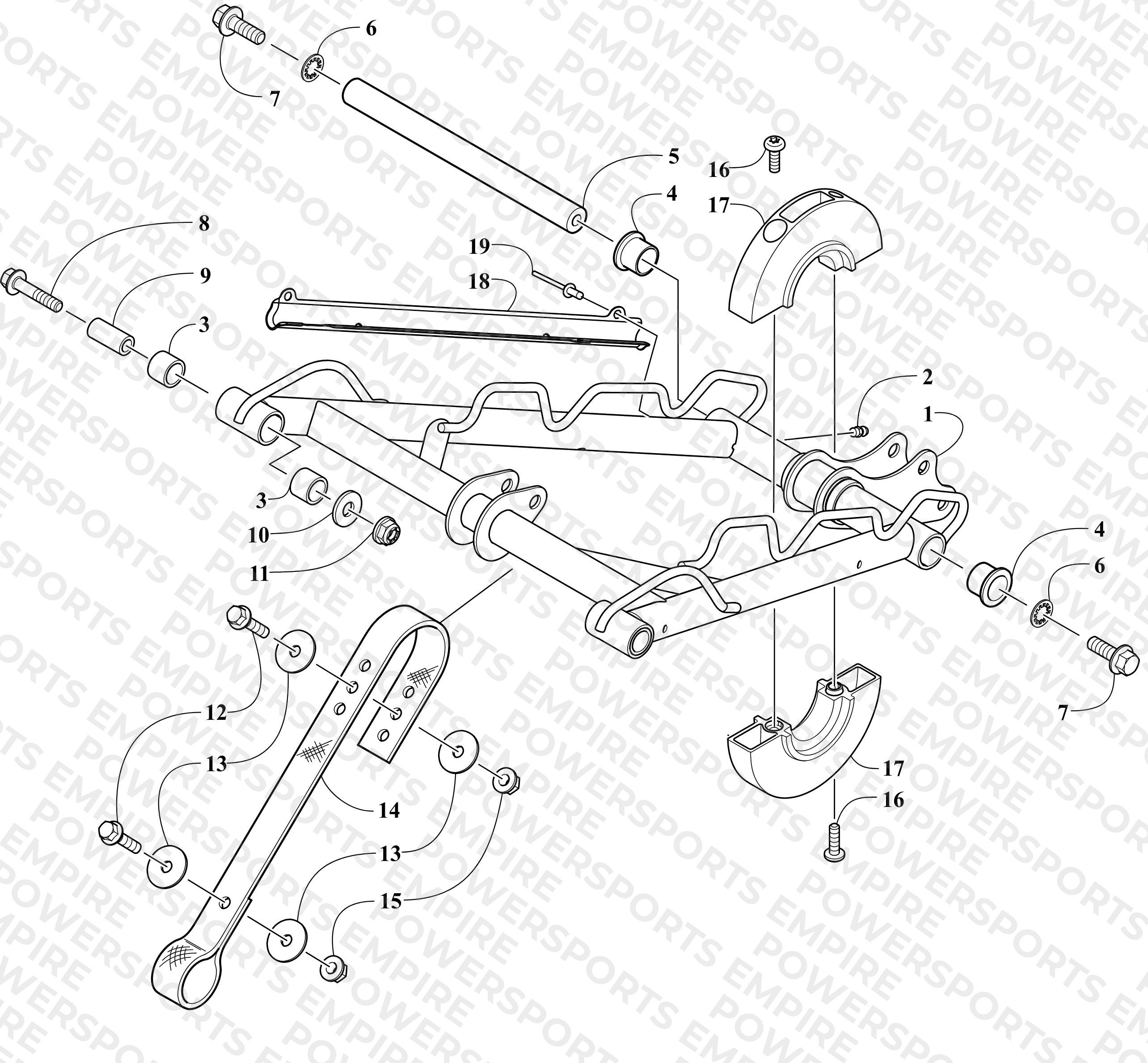 REAR SUSPENSION FRONT ARM ASSEMBLY