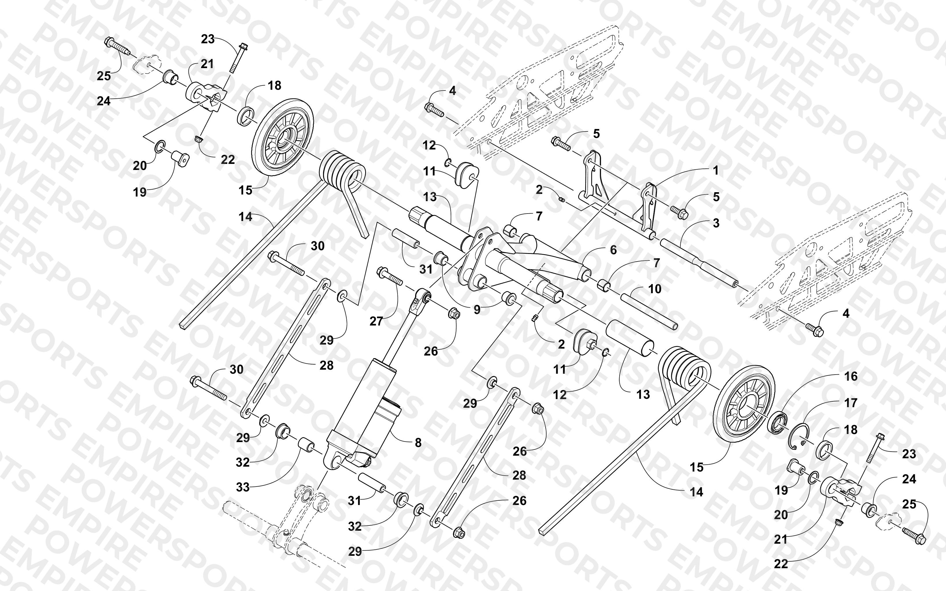 REAR SUSPENSION REAR ARM ASSEMBLY