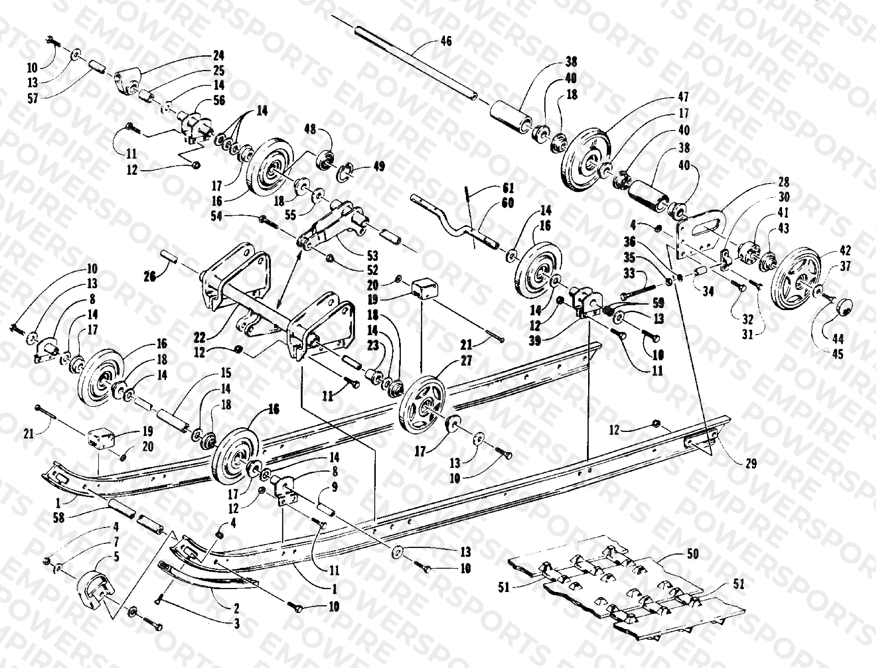 SLIDE RAIL AND TRACK ASSEMBLY