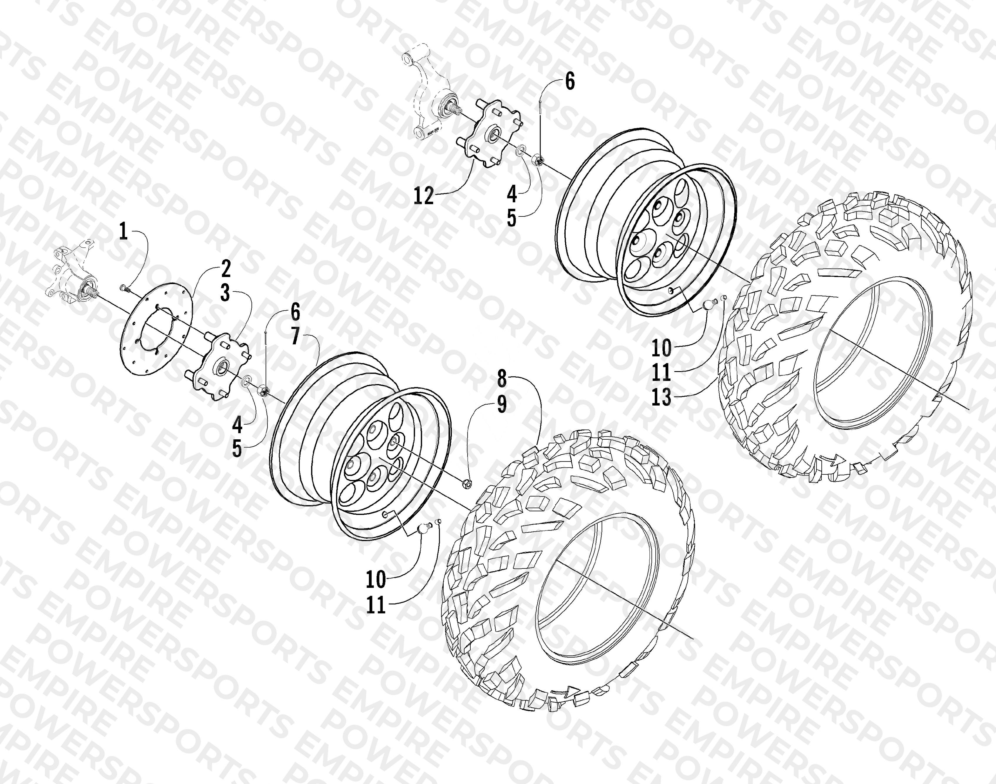 WHEEL AND TIRE ASSEMBLY