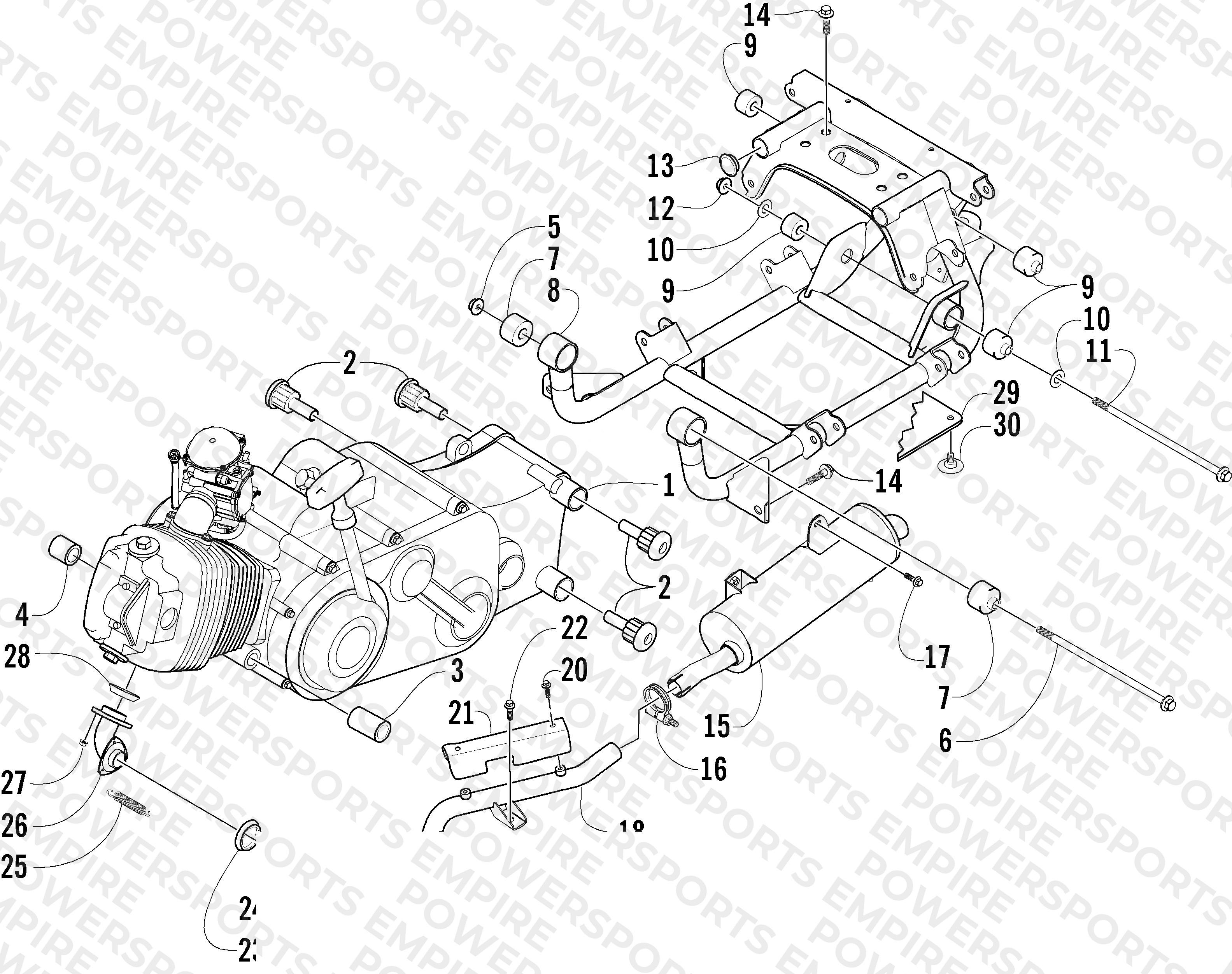 ENGINE AND RELATED PARTS