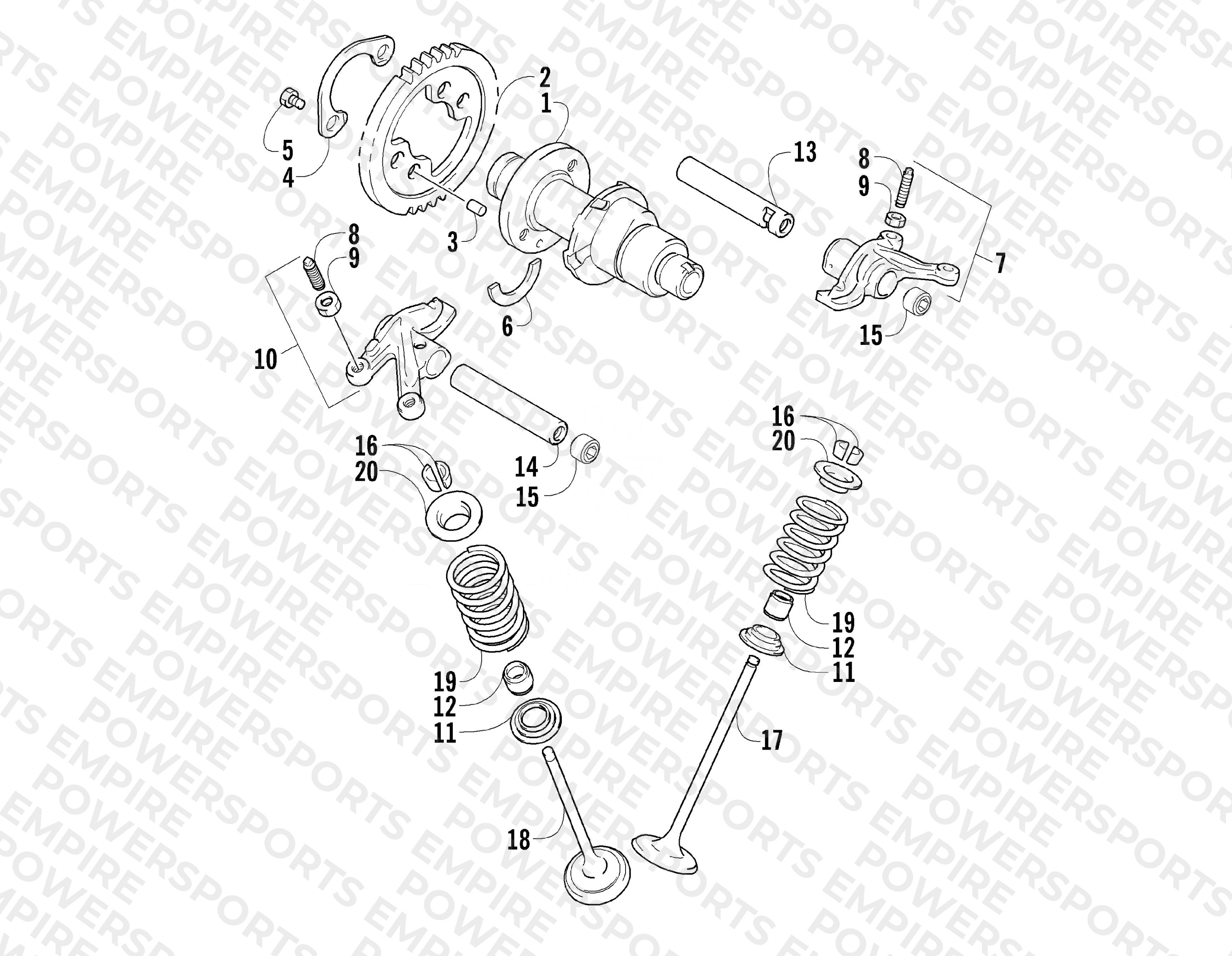 CAMSHAFT/VALVE ASSEMBLY