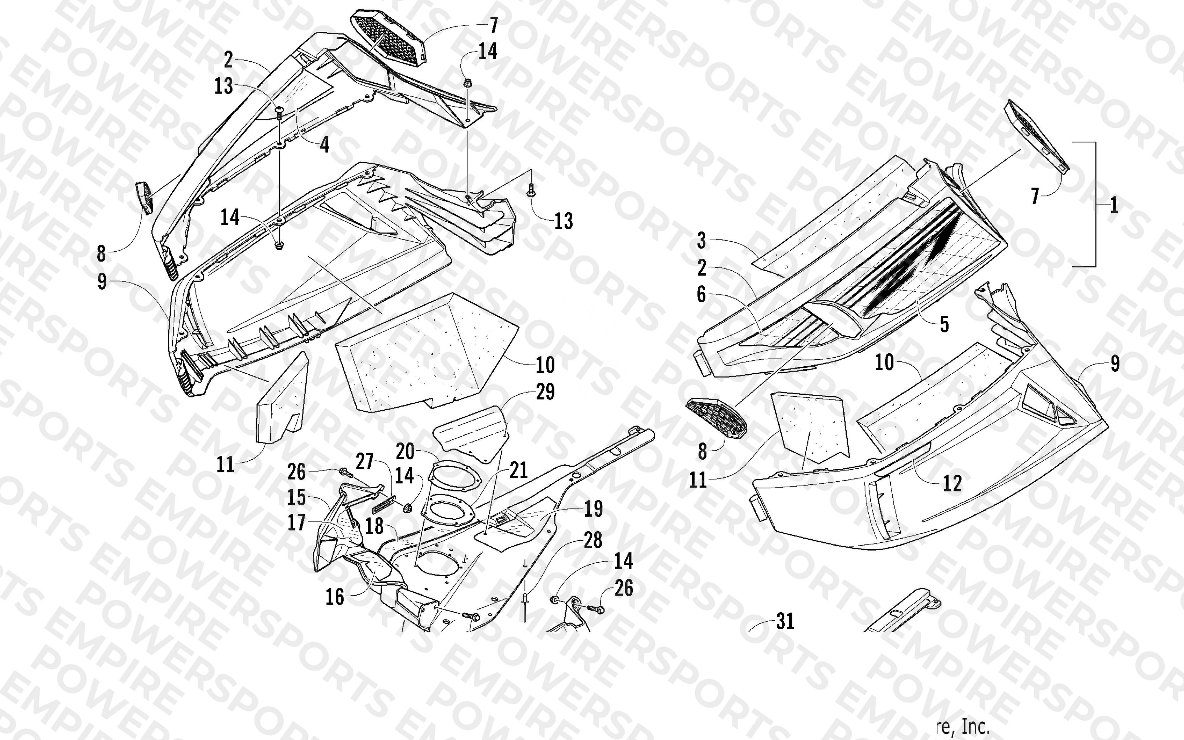 SKID PLATE AND SIDE PANEL ASSEMBLY