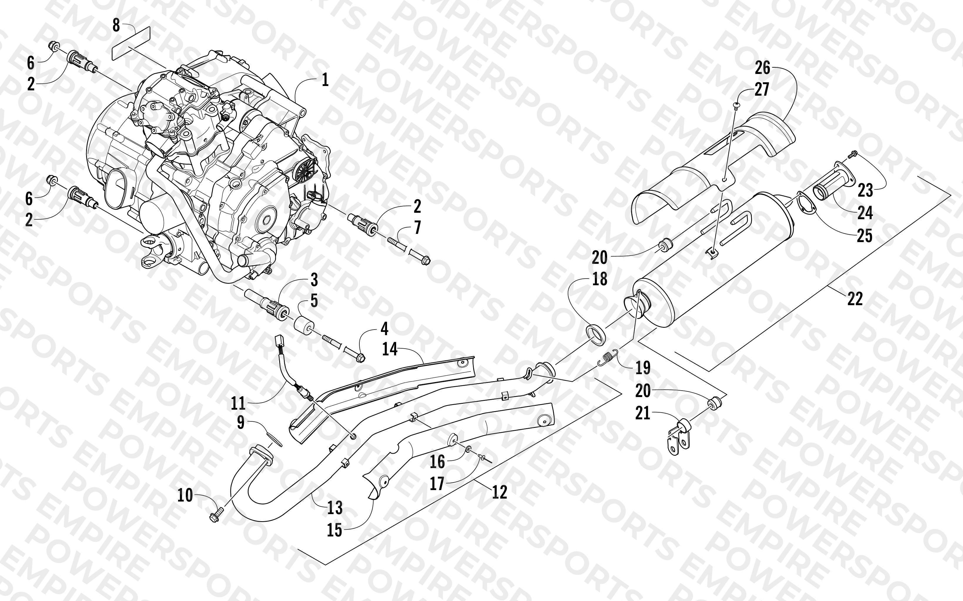 ENGINE AND EXHAUST
