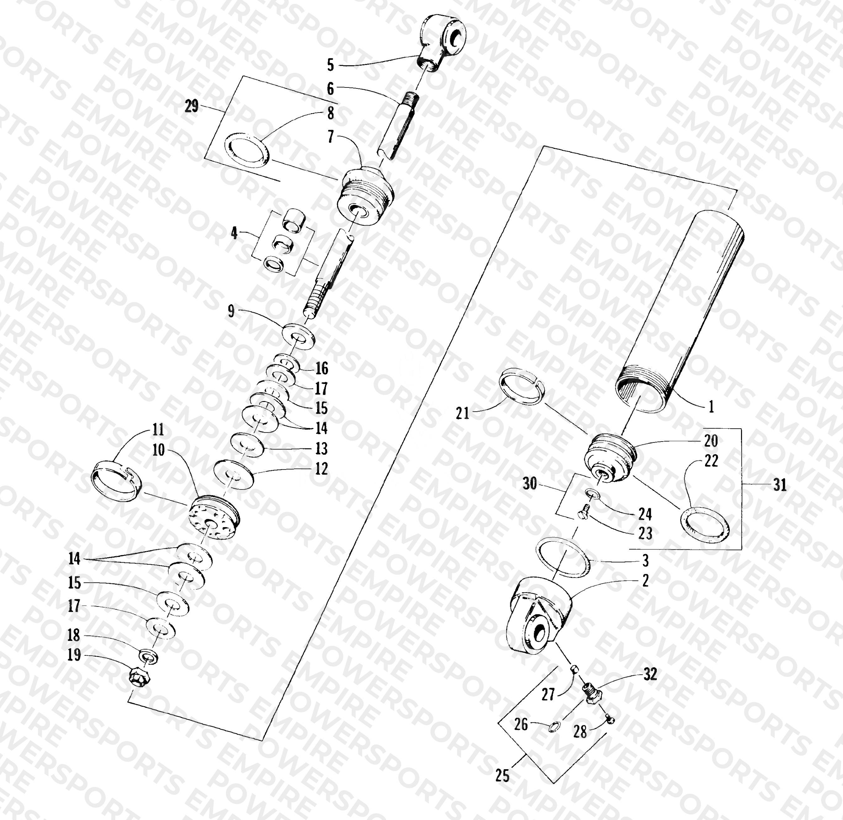 REAR SUSPENSION REAR ARM SHOCK ABSORBER