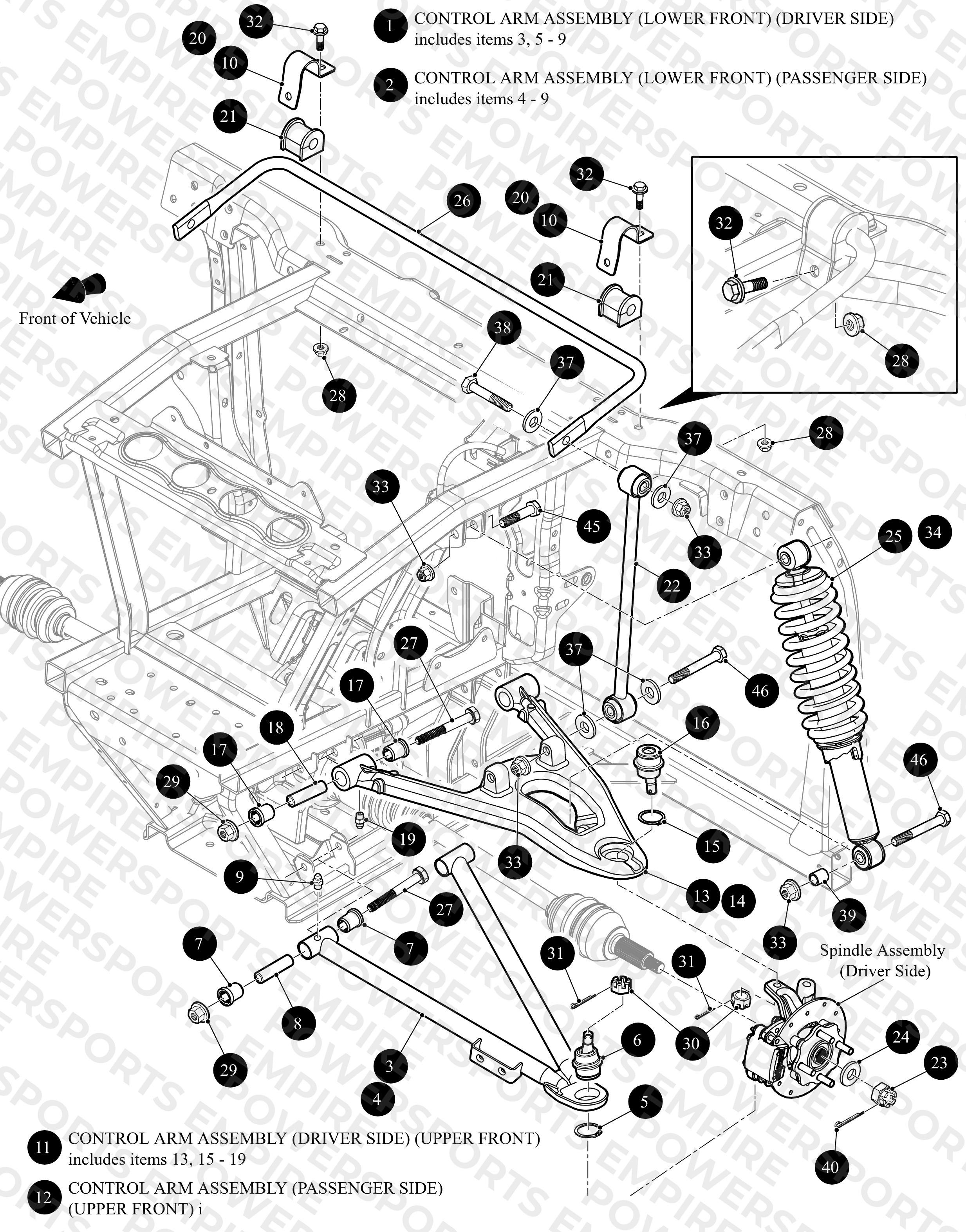 FRONT CONTROL ARM ASSEMBLY