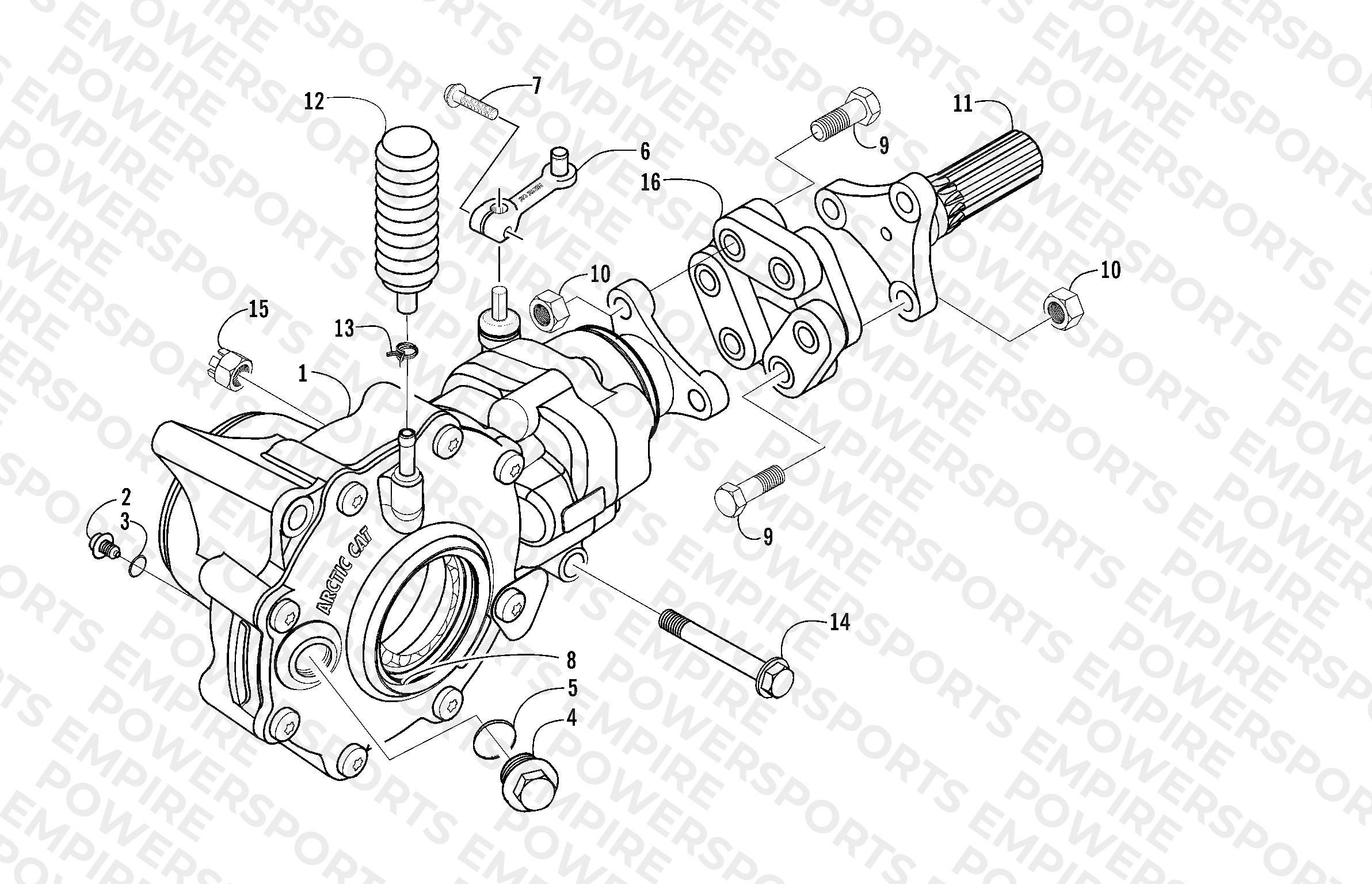 FRONT DRIVE GEARCASE ASSEMBLY