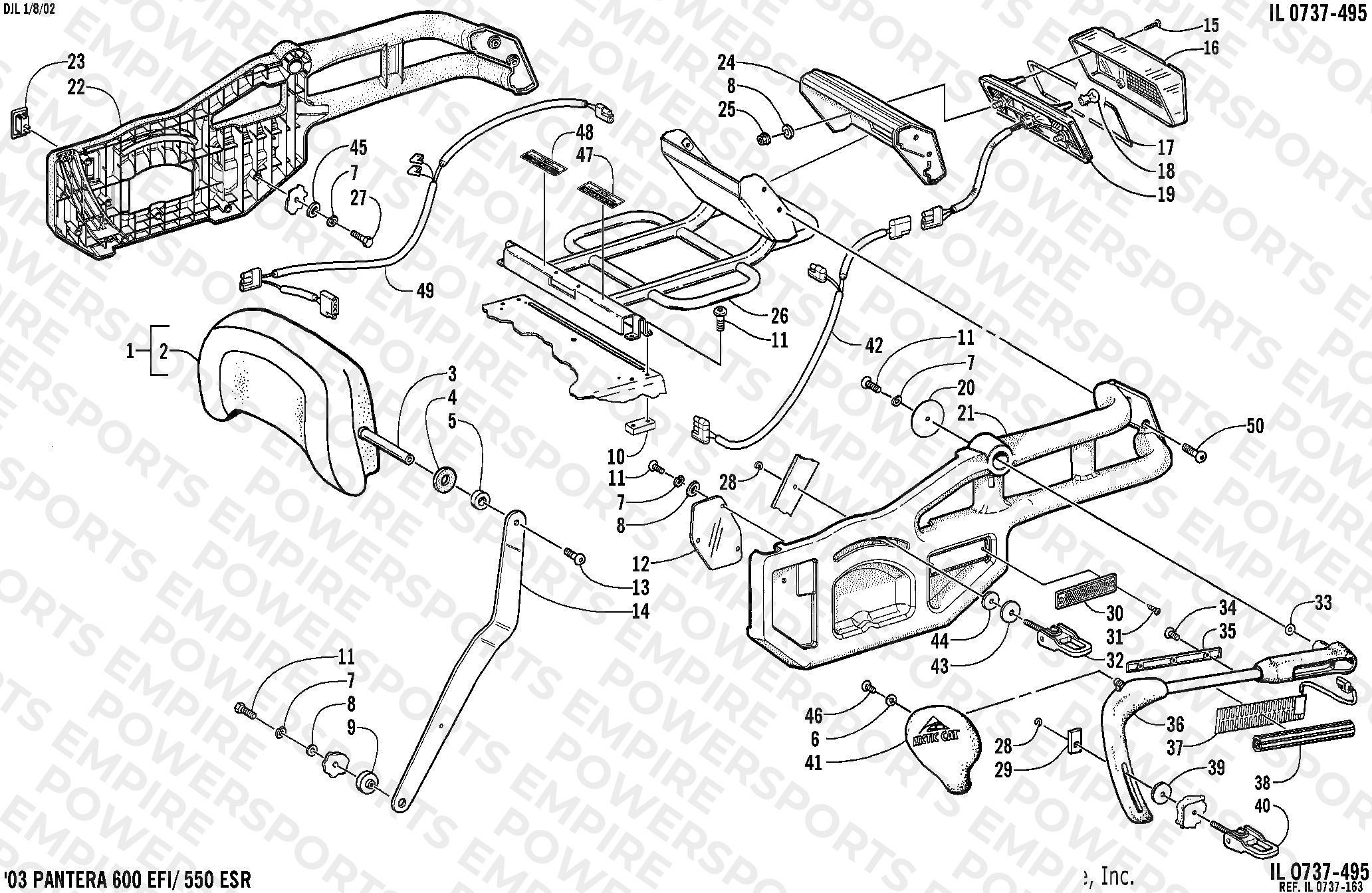 BACKREST AND TAILLIGHT ASSEMBLY